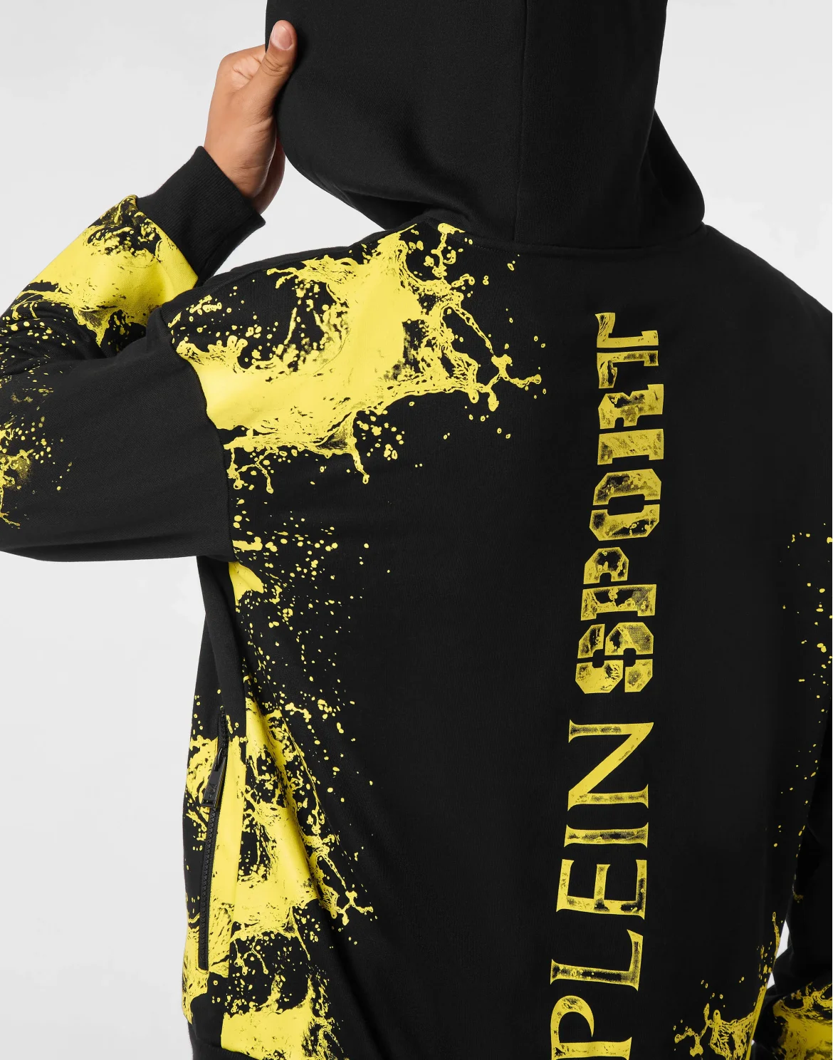 Zip Hoodie Splash, цвет: Черный