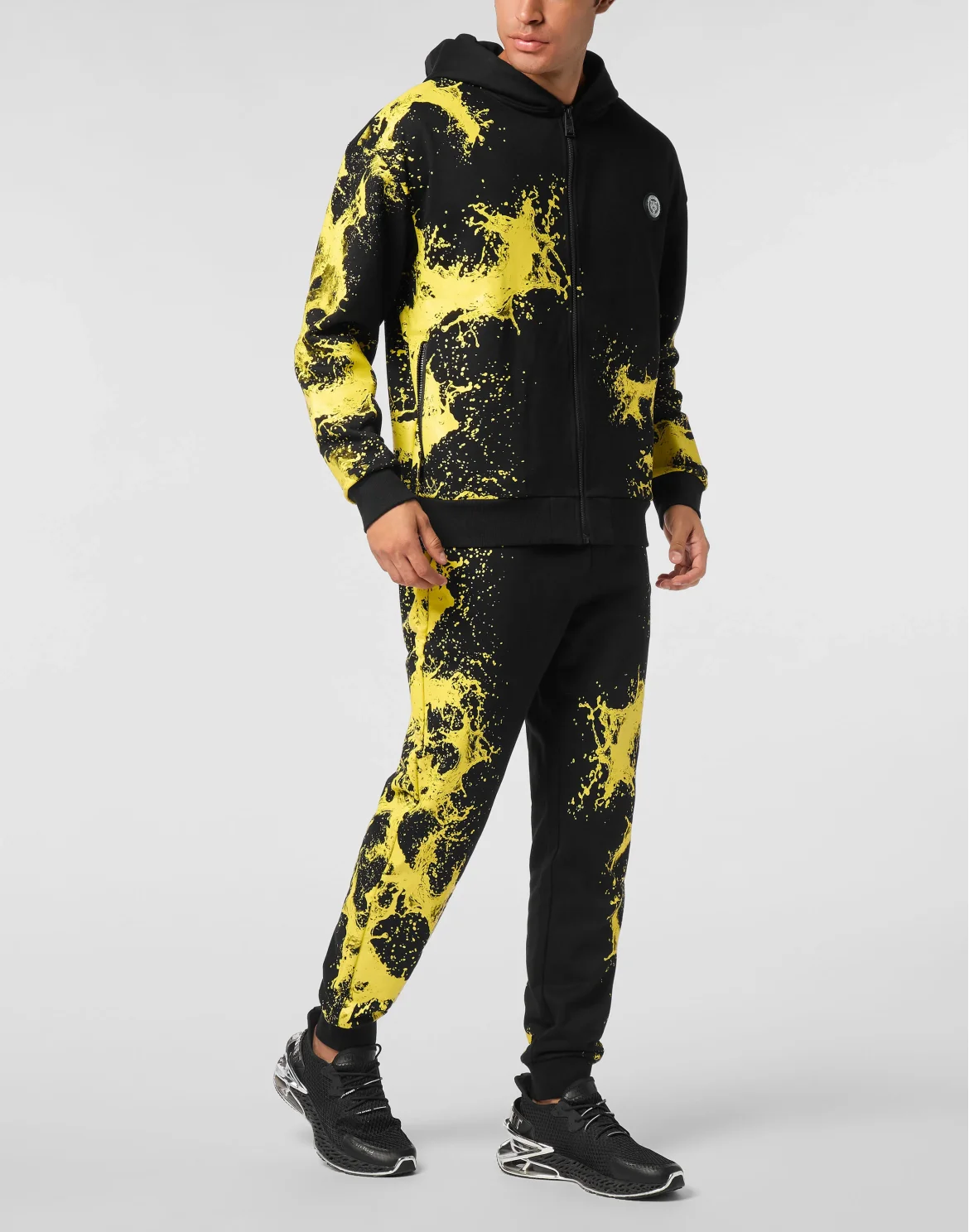 Zip Hoodie Splash, цвет: Черный