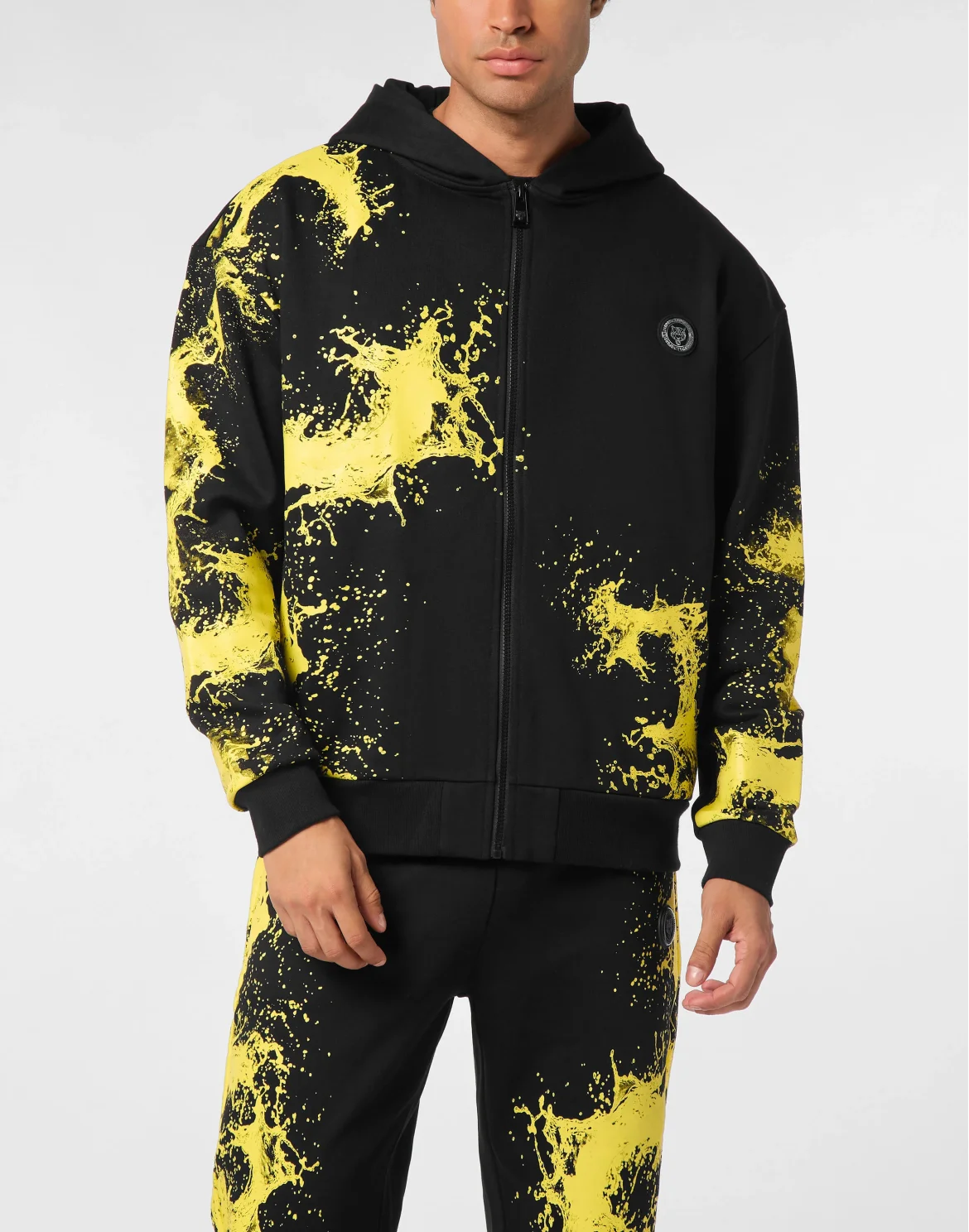 Zip Hoodie Splash, цвет: Черный