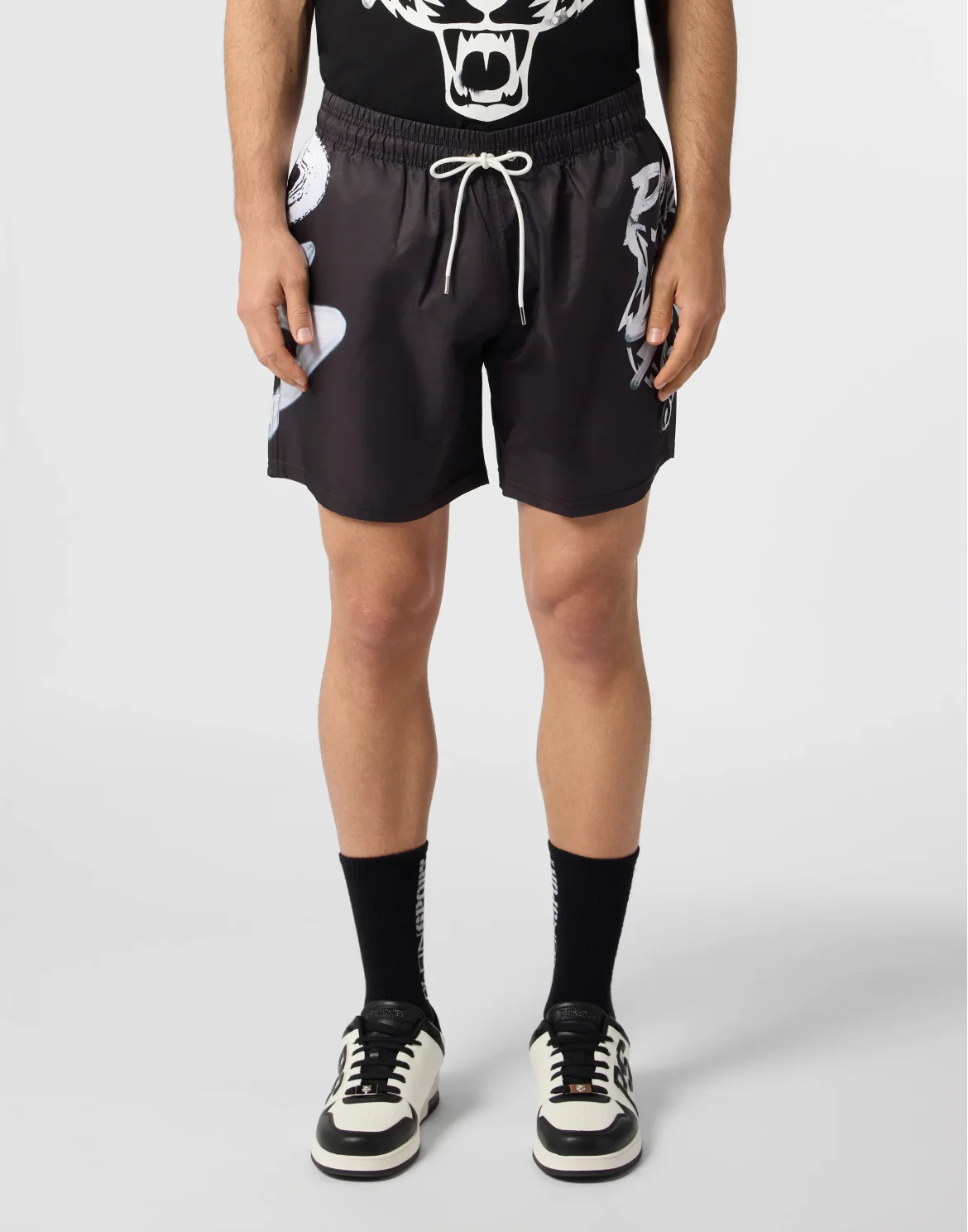 Printed Shorts Plein Sport, цвет: Черный