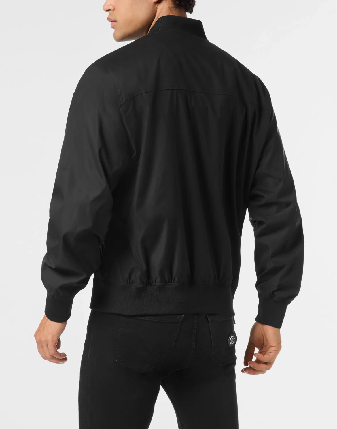 Nylon Bomber Jacket, цвет: Черный