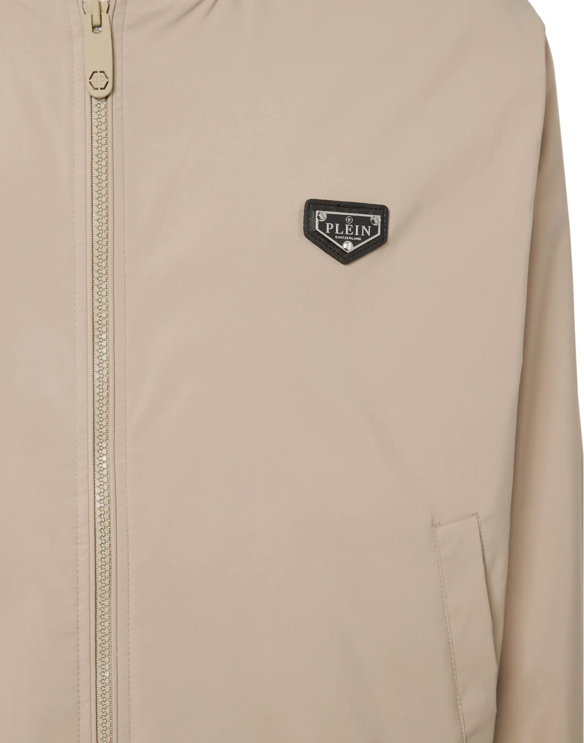 Nylon Bomber Jacket, цвет: Бежевый