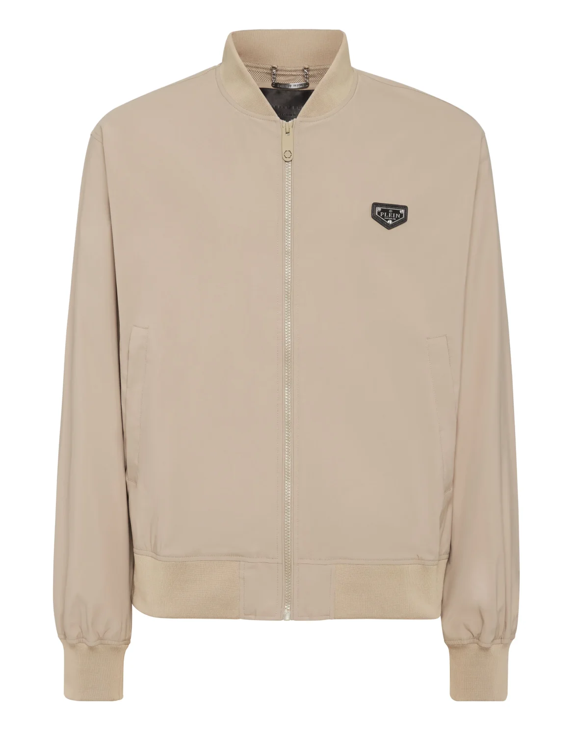 Nylon Bomber Jacket, цвет: Бежевый