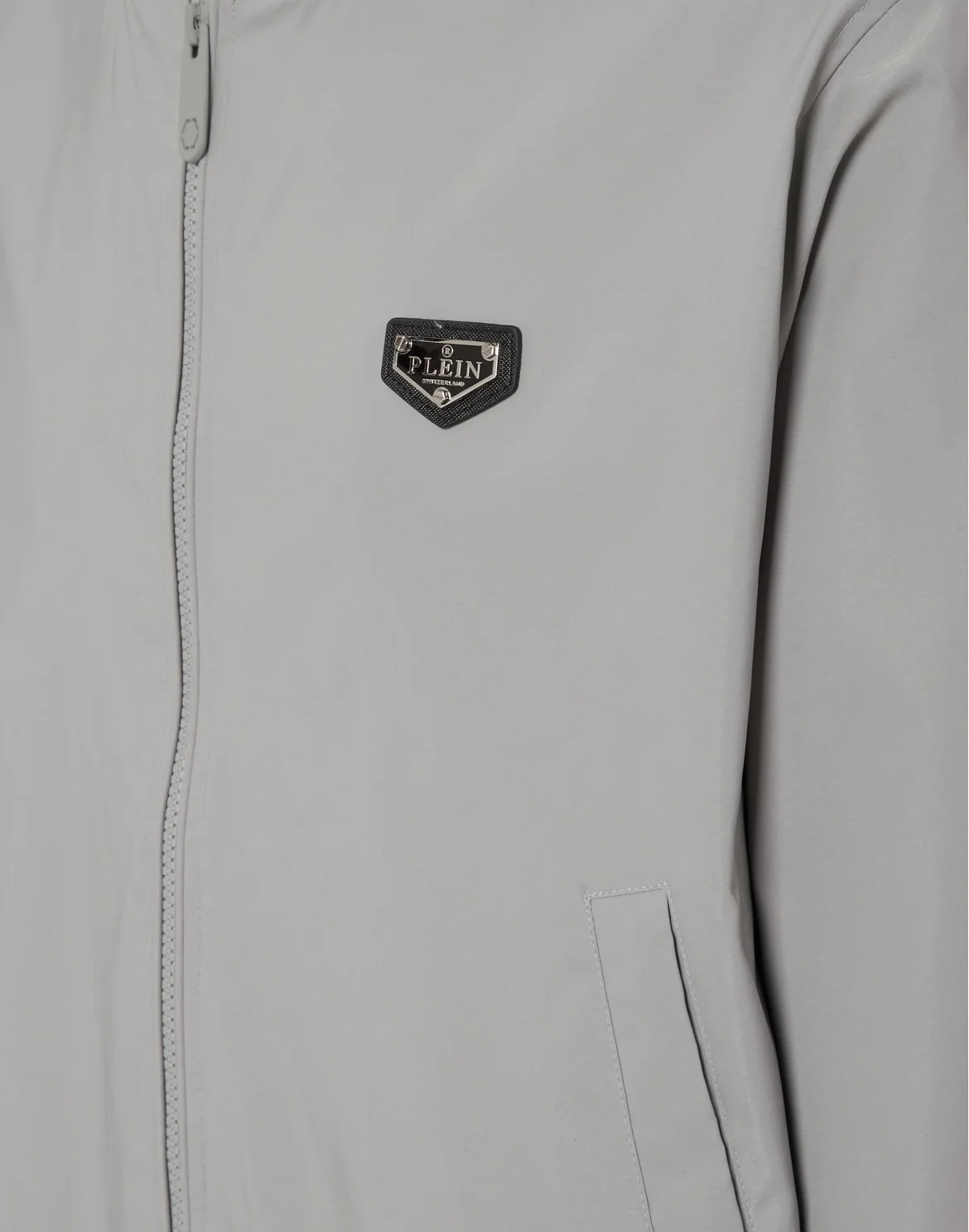 Nylon Bomber Jacket, цвет: Серый