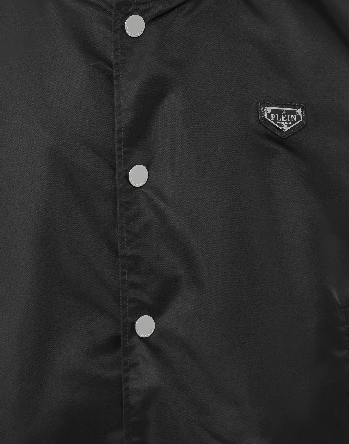 Nylon Baseball Jacket, цвет: Черный