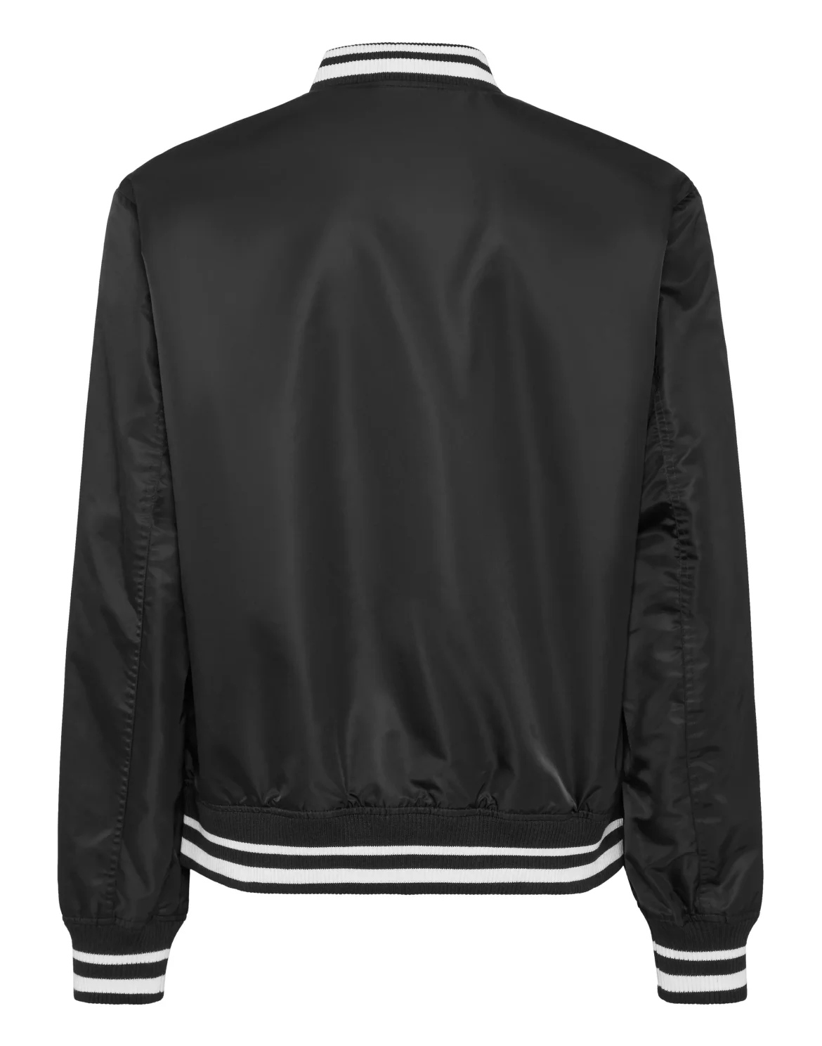 Nylon Baseball Jacket, цвет: Черный