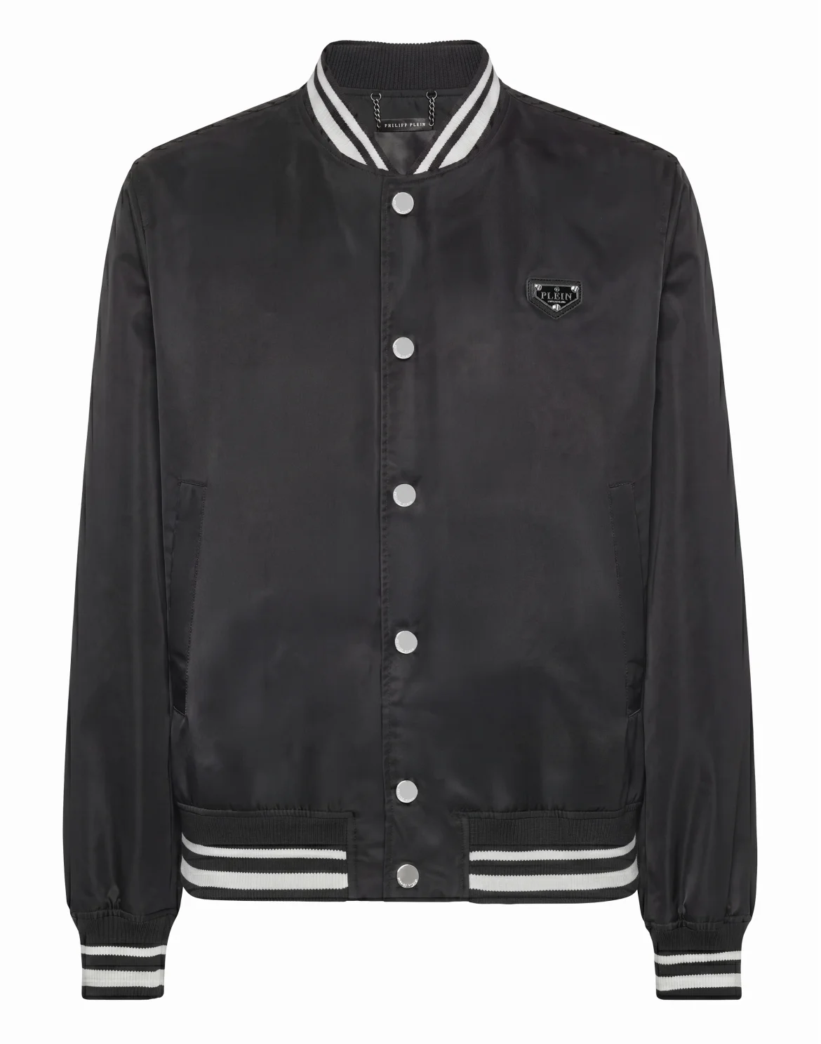 Nylon Baseball Jacket, цвет: Черный