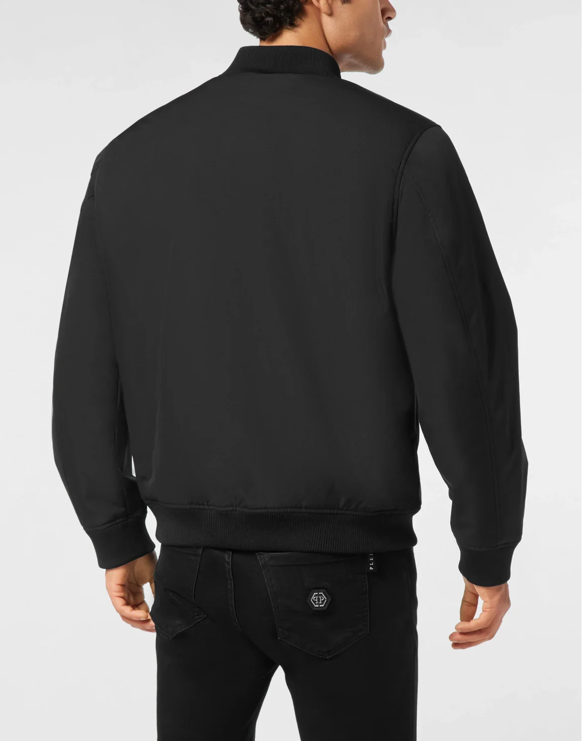 Nylon Bomber Jacket, цвет: Черный