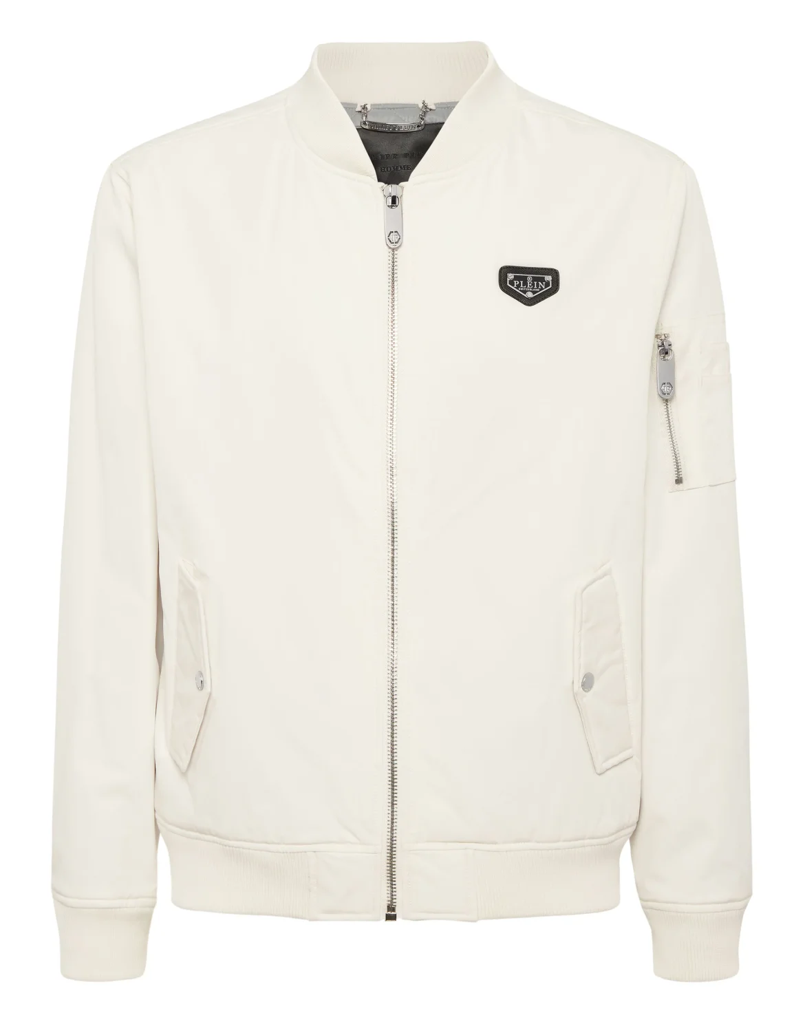 Nylon Bomber Jacket, цвет: Бежевый