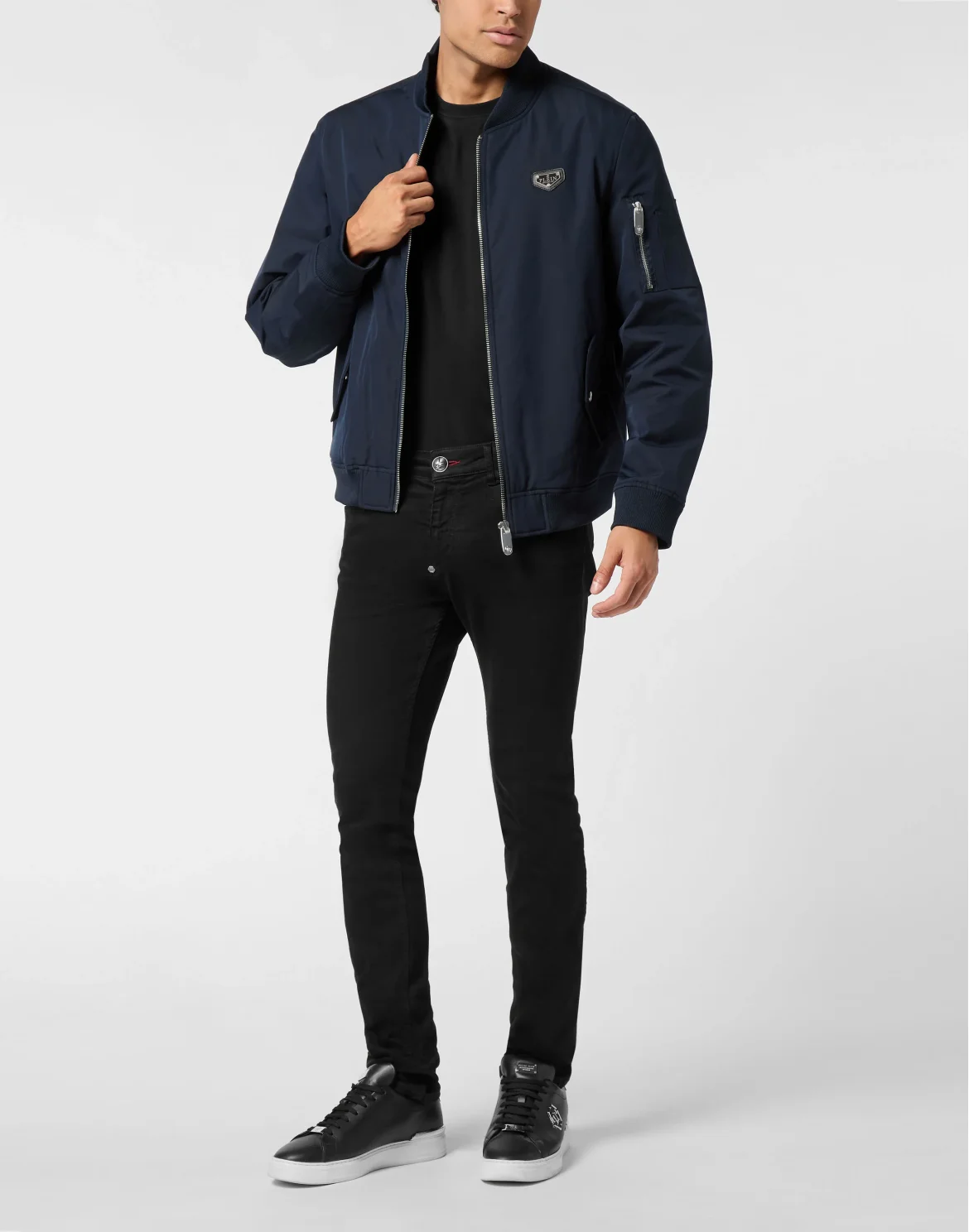 Nylon Bomber Jacket, цвет: Синий