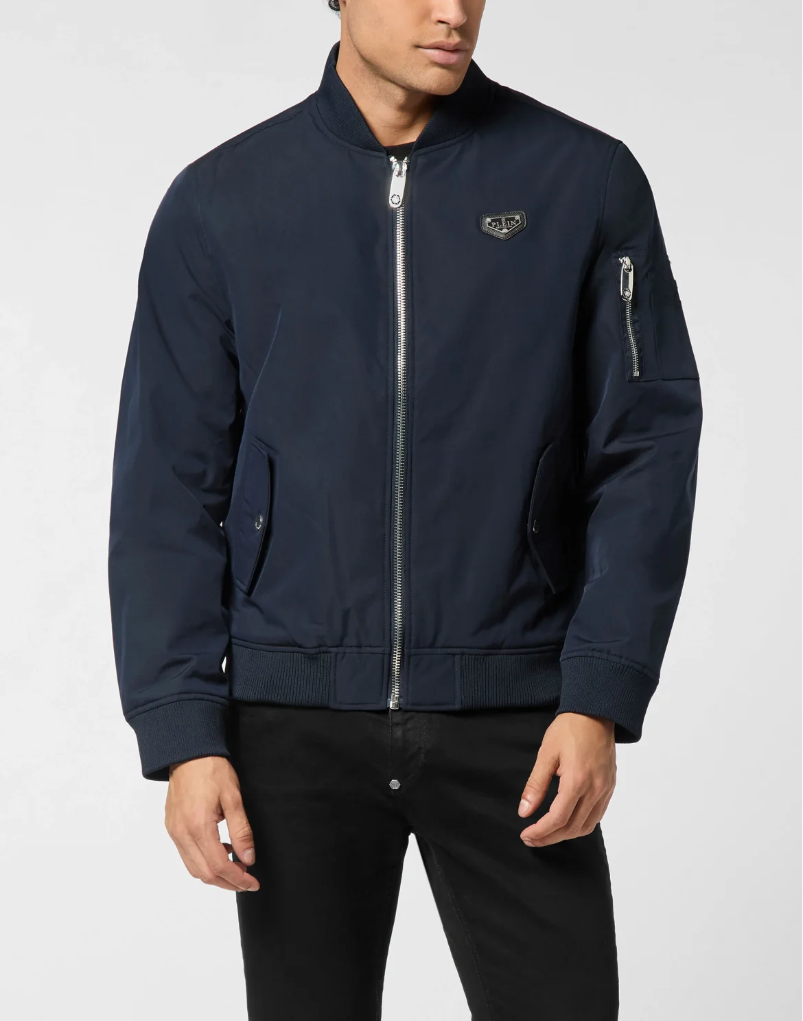 Nylon Bomber Jacket, цвет: Синий