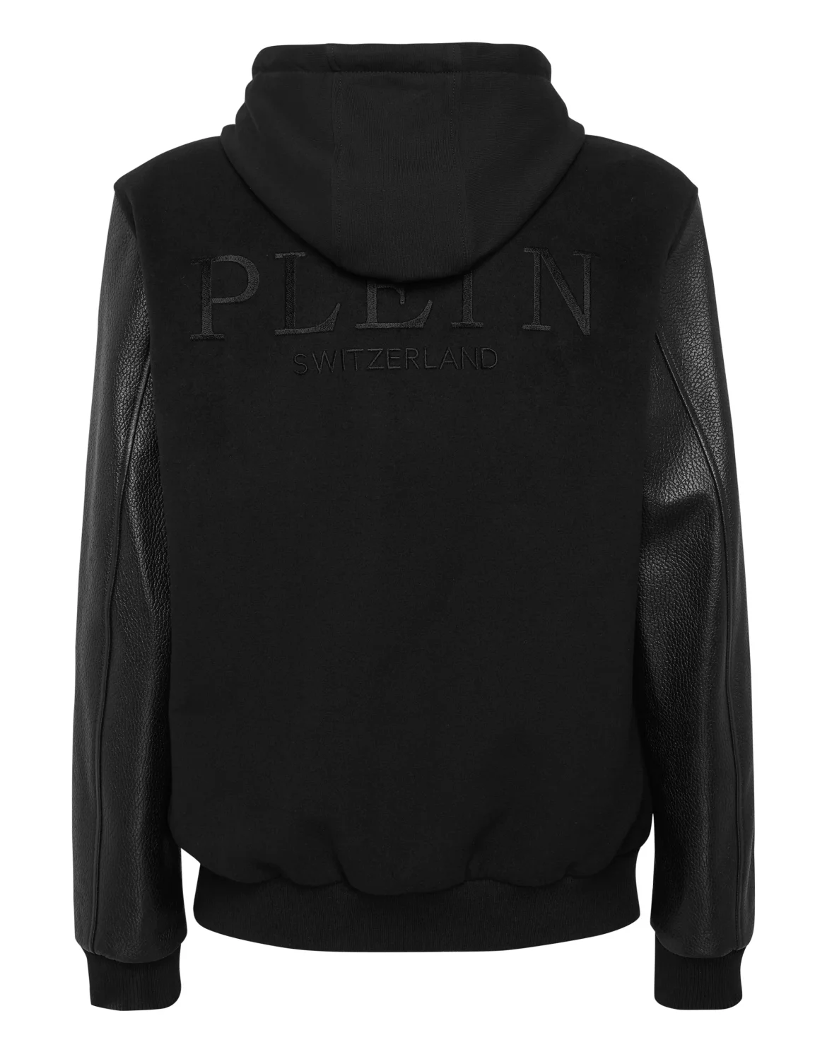 Hooded Varsity Bomber Jacket, цвет: Черный