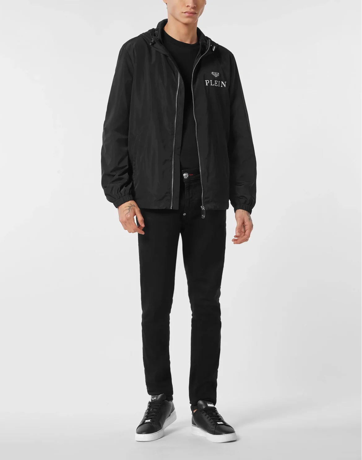 Nylon Windbreaker, цвет: Черный