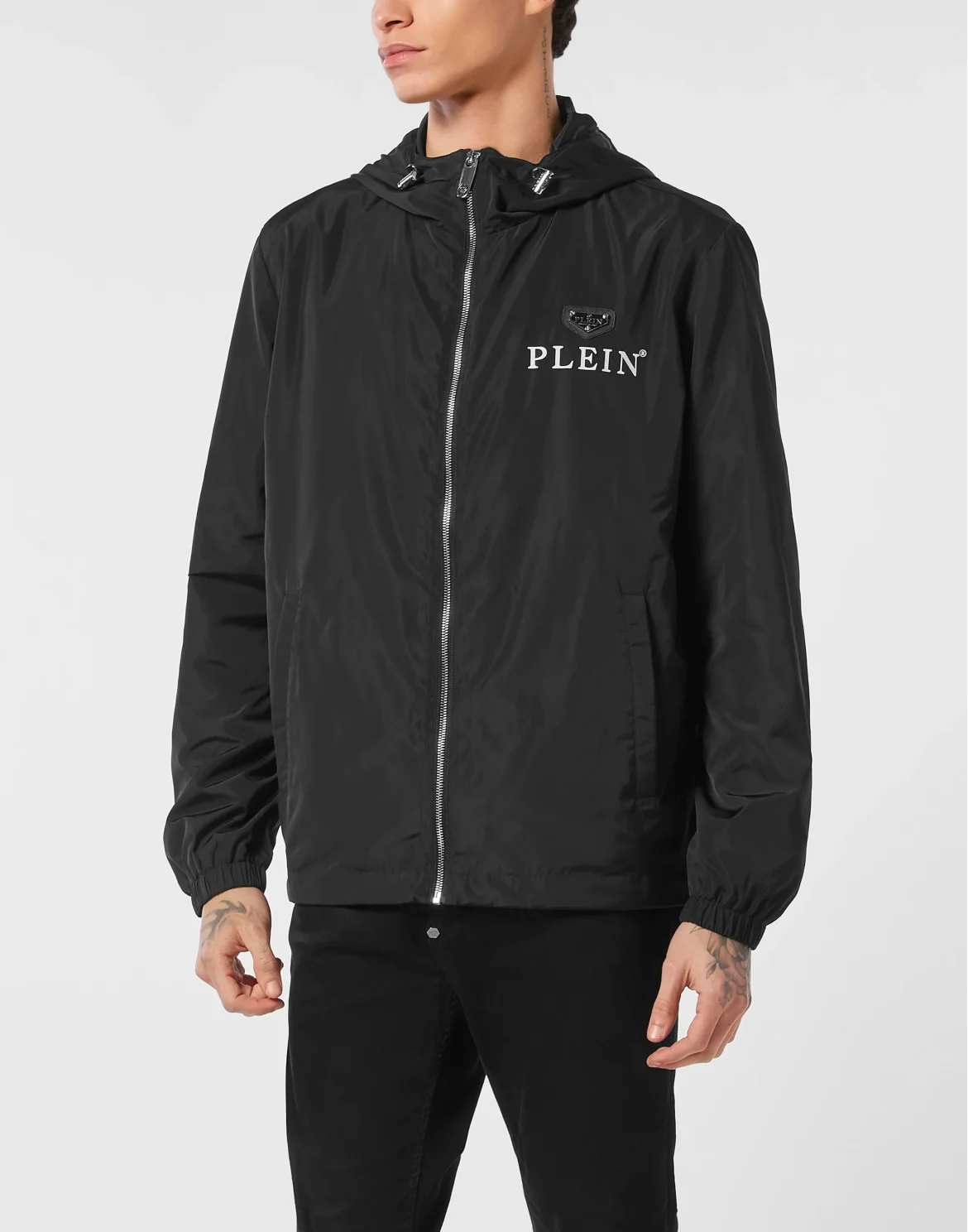 Nylon Windbreaker, цвет: Черный