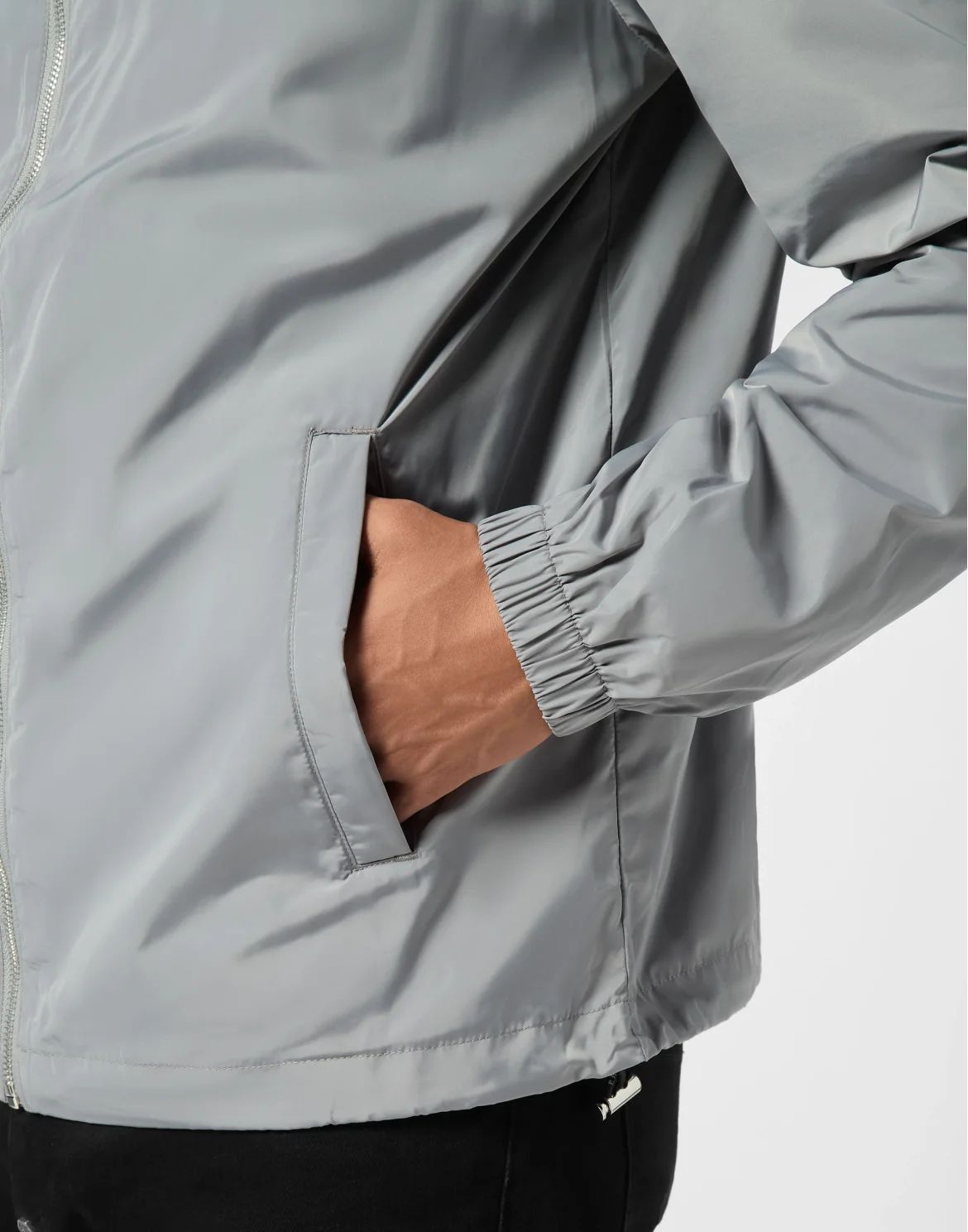 Nylon Windbreaker, цвет: Серый