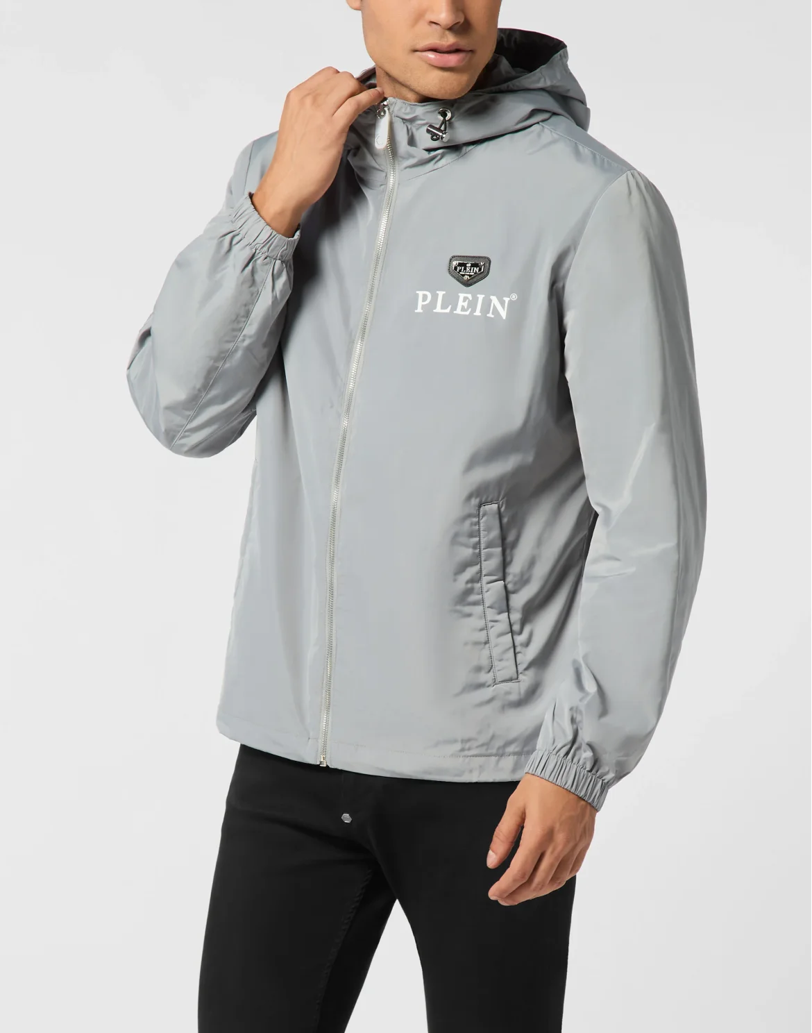 Nylon Windbreaker, цвет: Серый