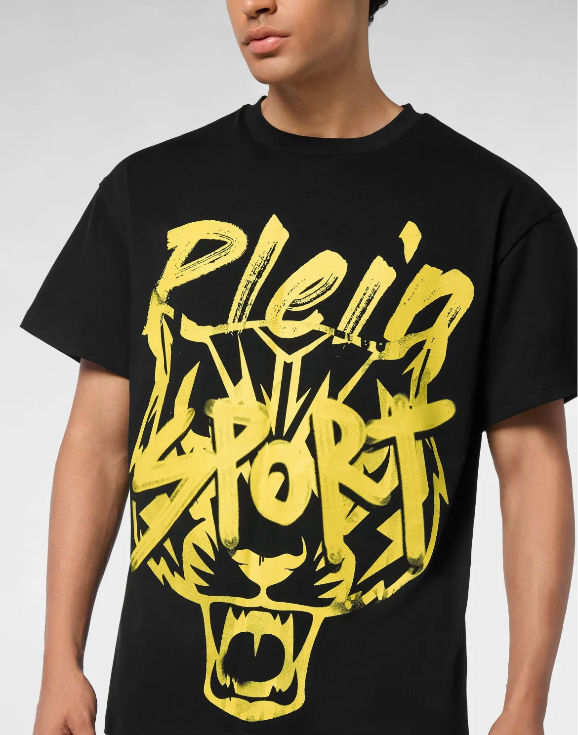 Round Neck T-Shirt Plein Sport, цвет: Черный