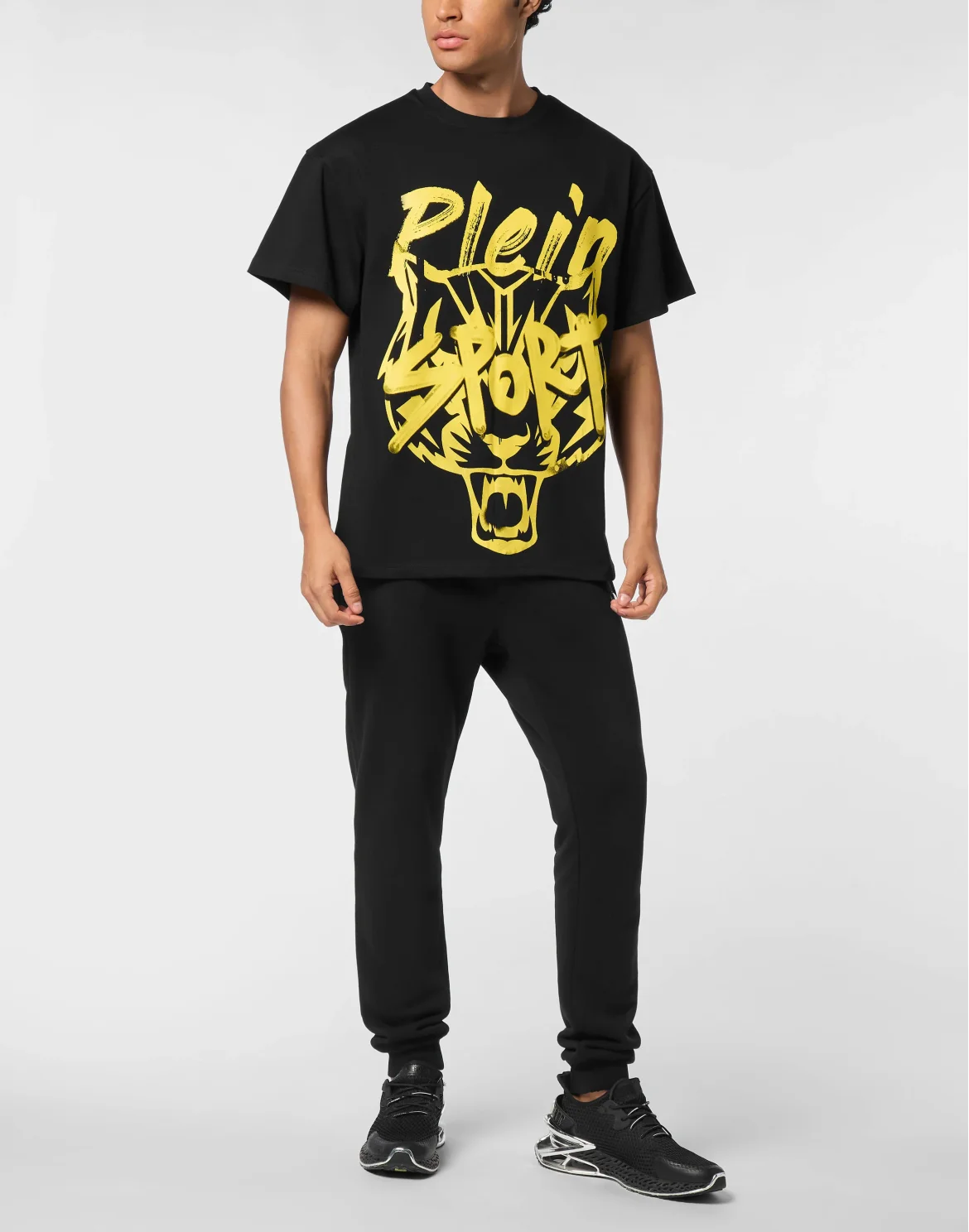 Round Neck T-Shirt Plein Sport, цвет: Черный