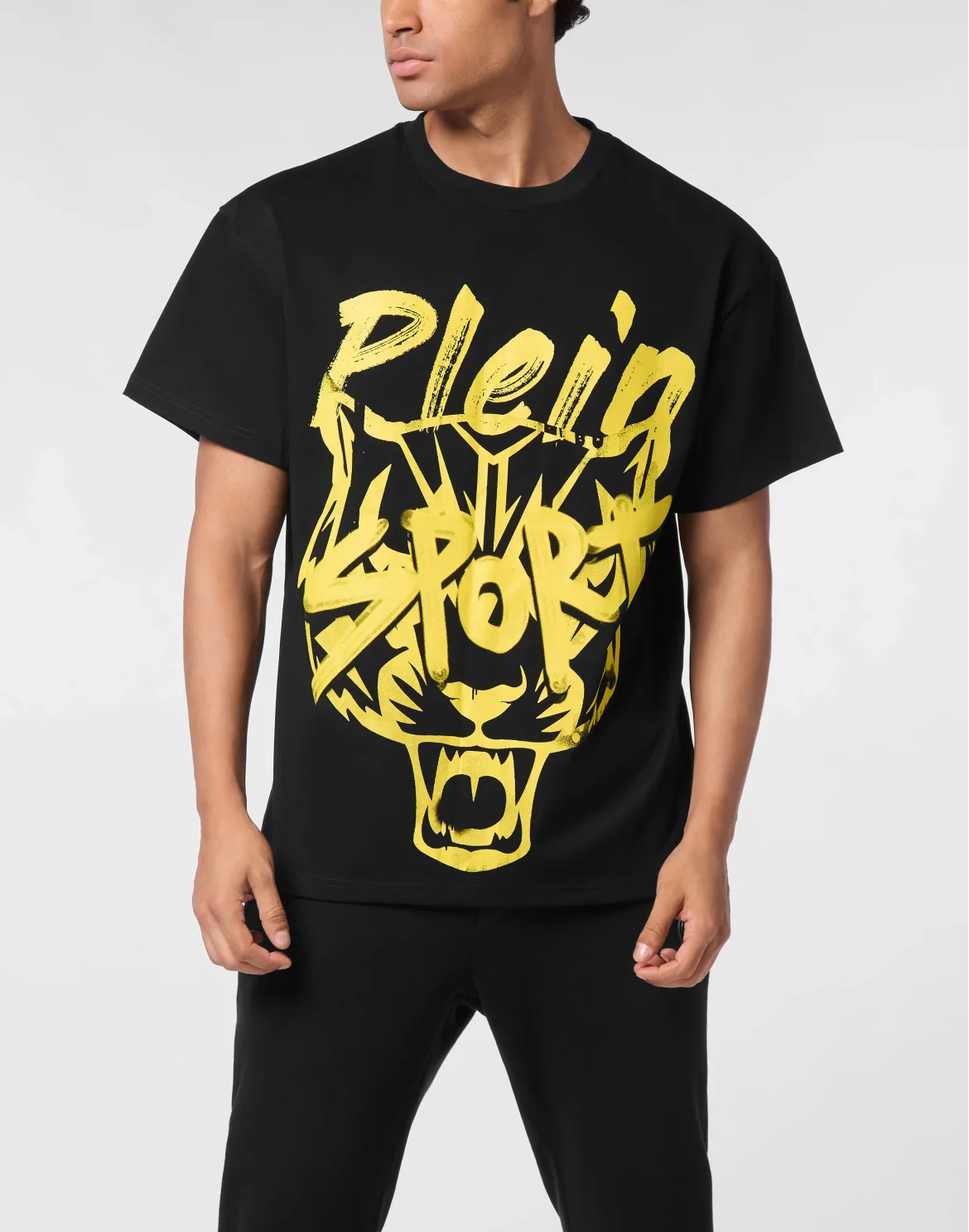 Round Neck T-Shirt Plein Sport, цвет: Черный