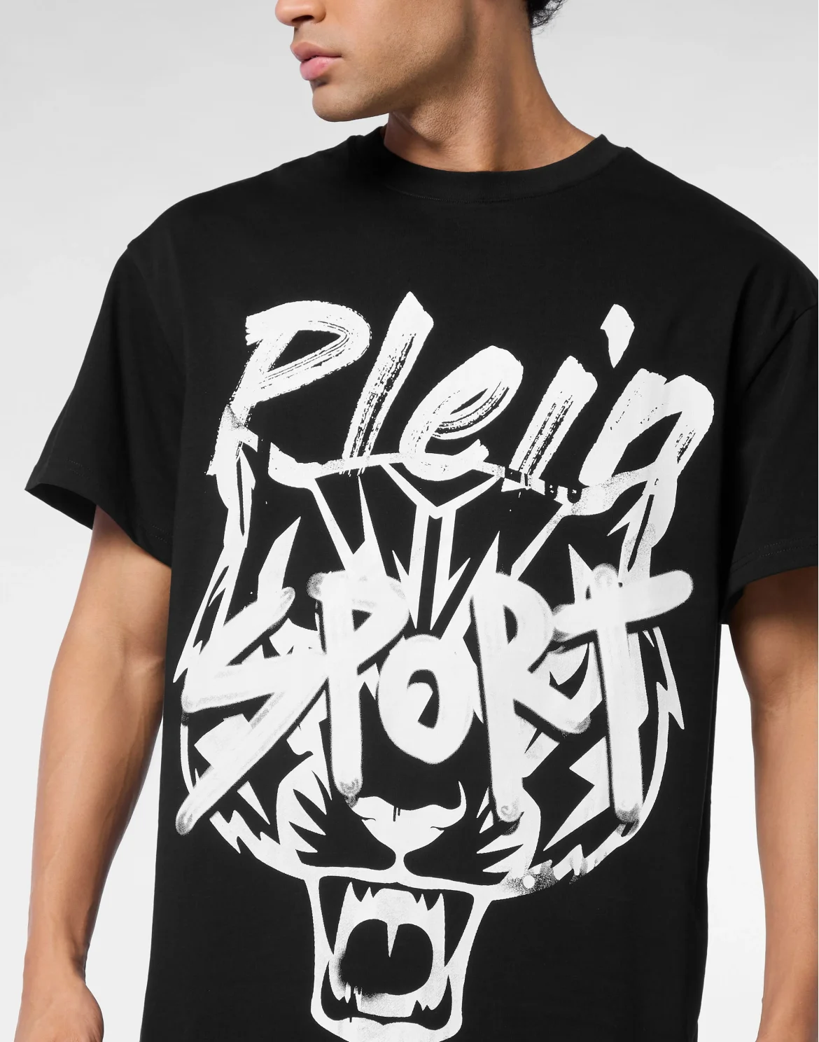 Round Neck T-Shirt Plein Sport, цвет: Черный