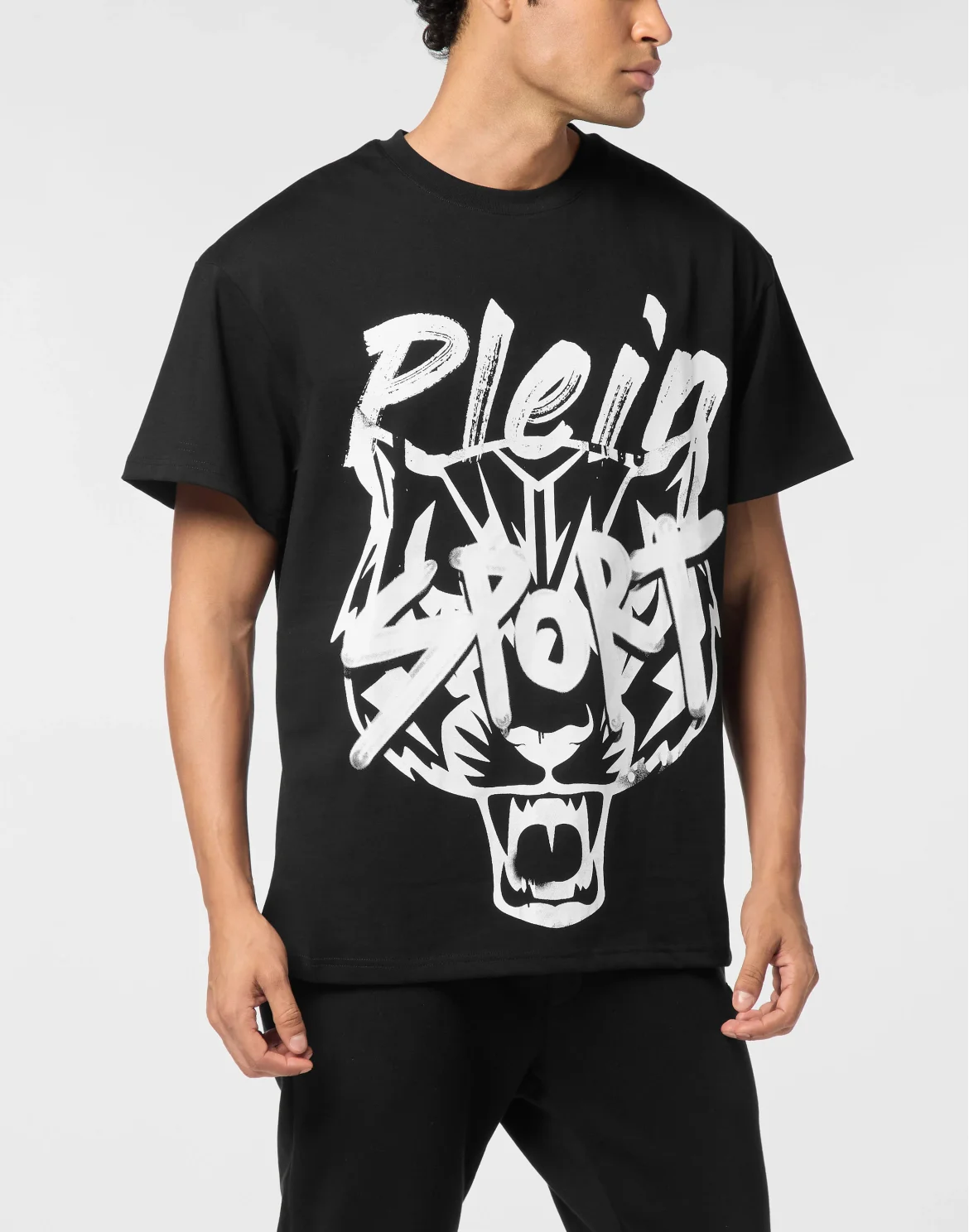 Round Neck T-Shirt Plein Sport, цвет: Черный