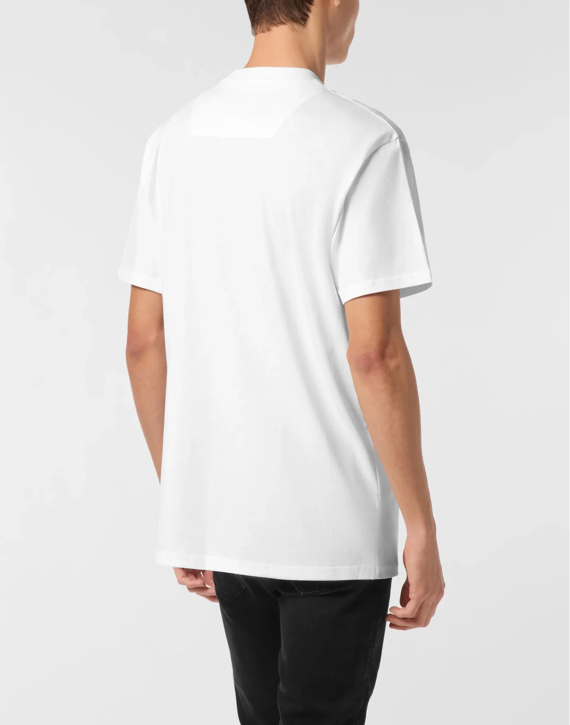 Round Neck T-Shirt Smile Patch, цвет: Розовый