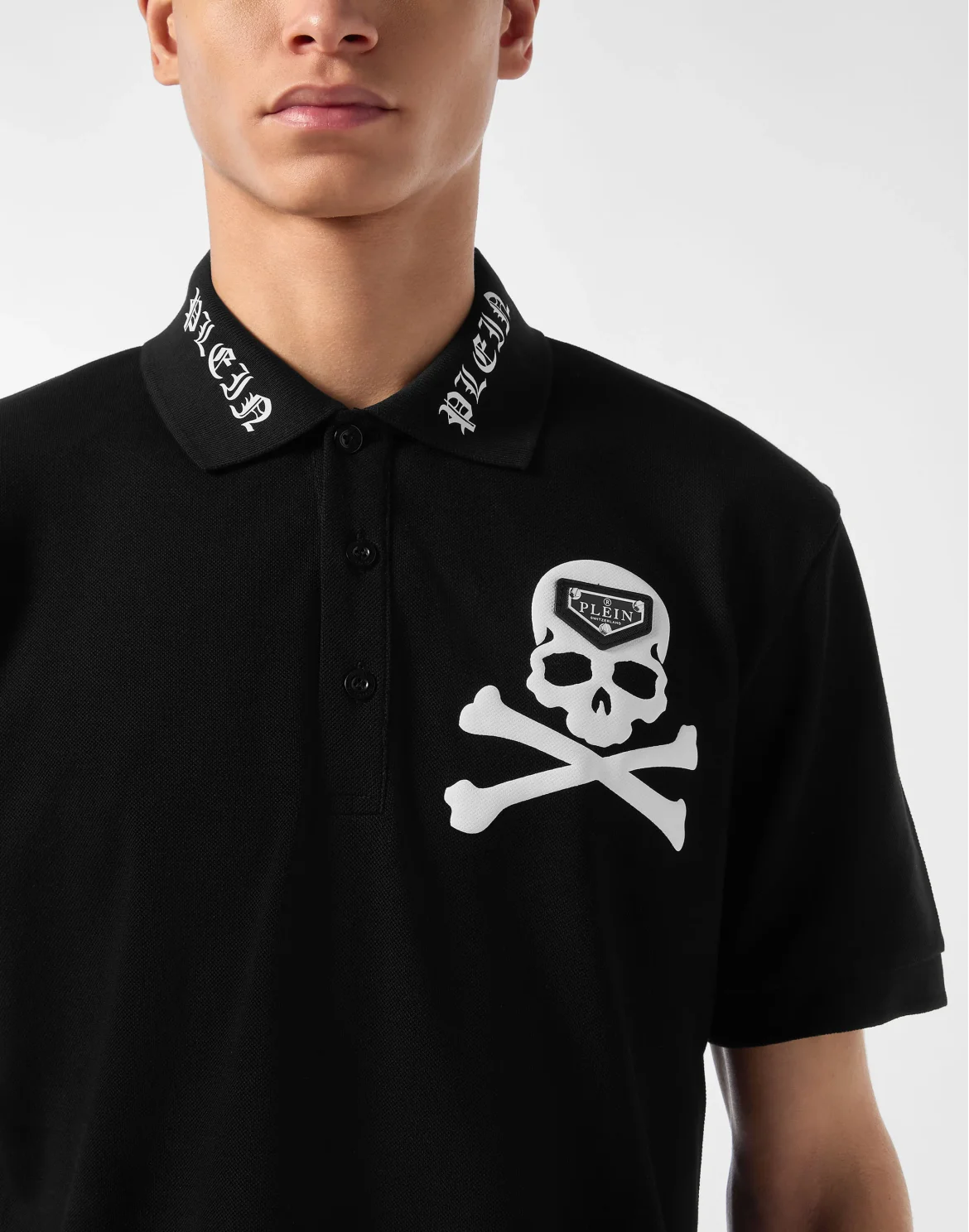 Polo T-Shirt Skull & Bones, цвет: Черный