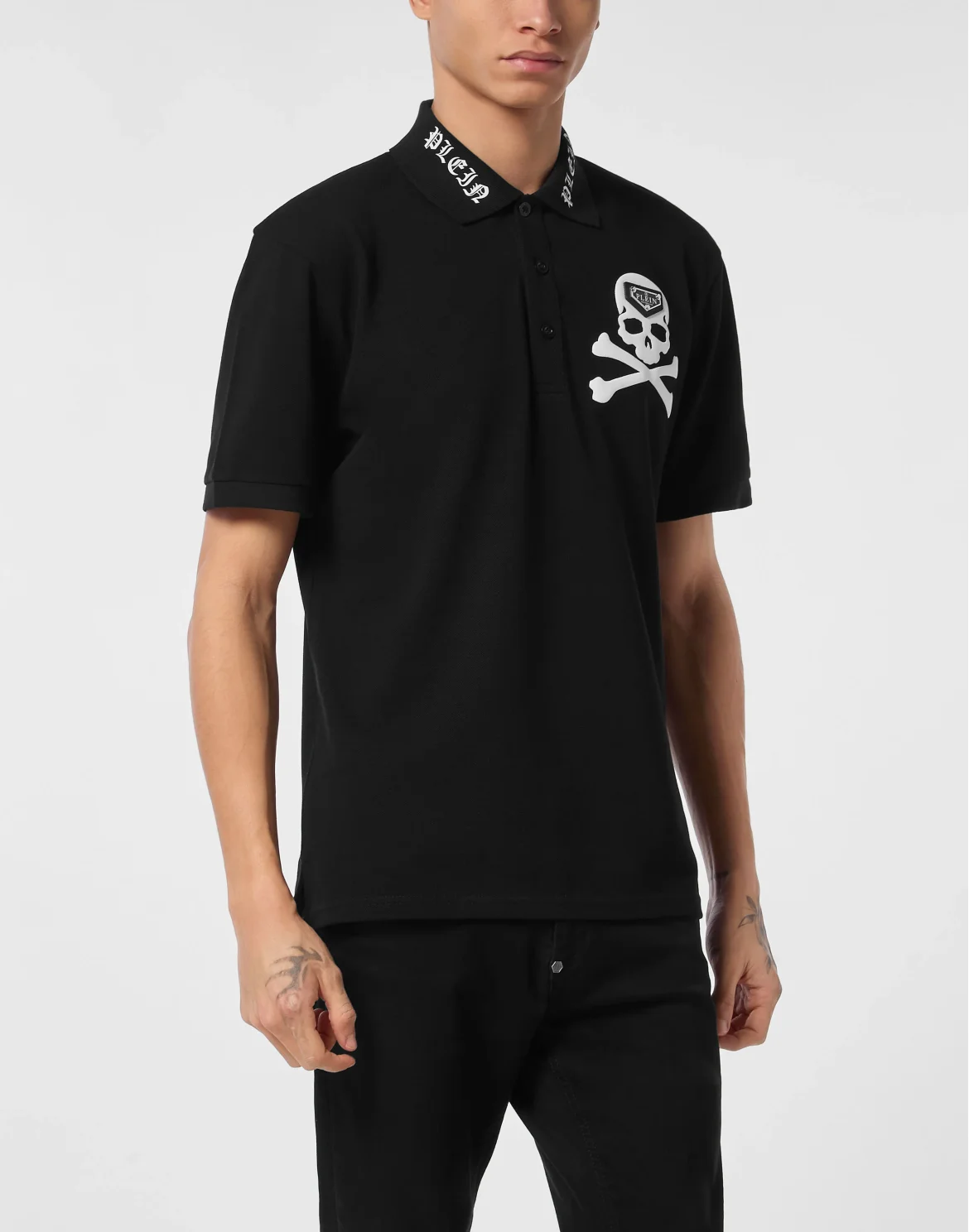 Polo T-Shirt Skull & Bones, цвет: Черный