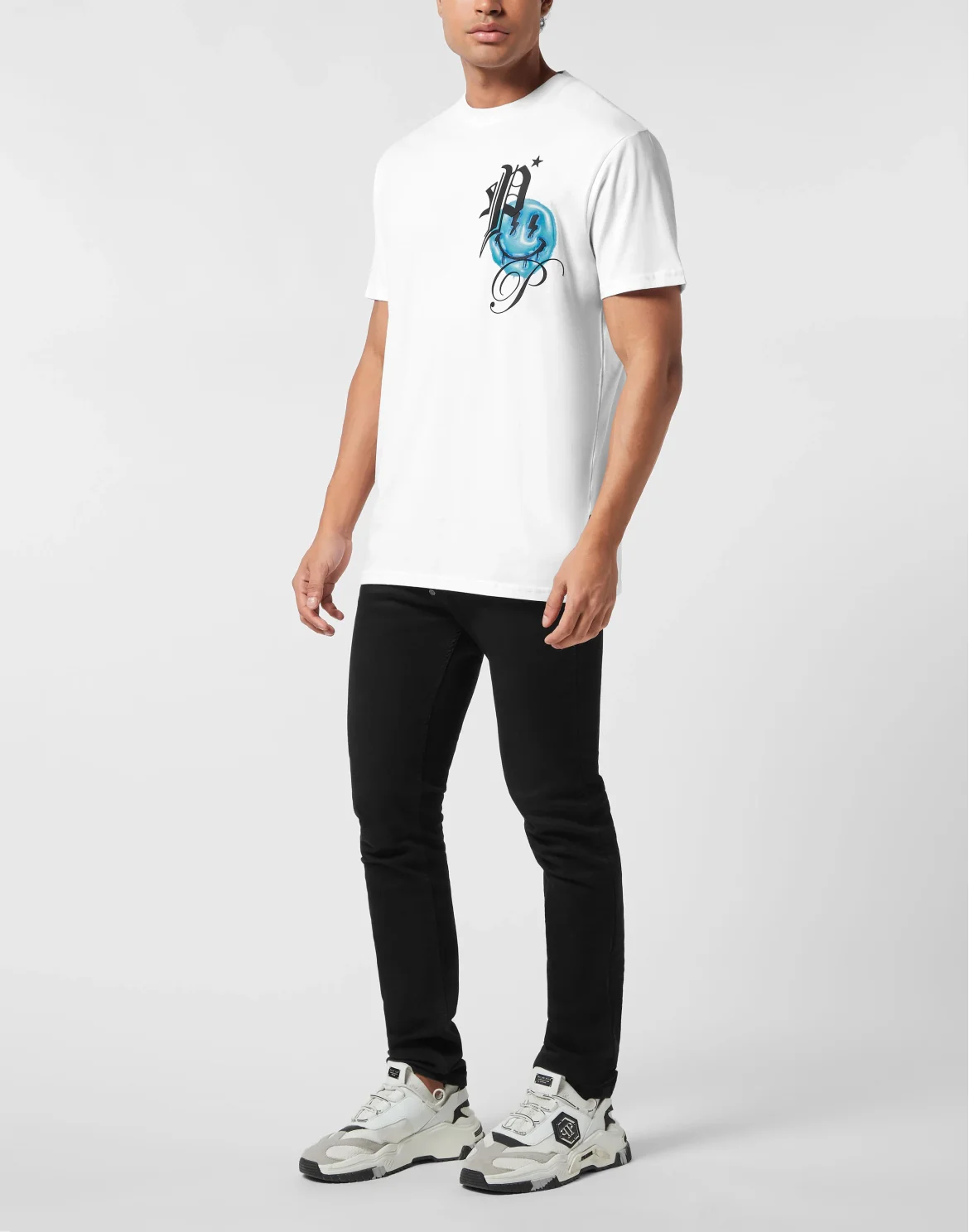 Round Neck T-Shirt Smile Balloon, цвет: Белый