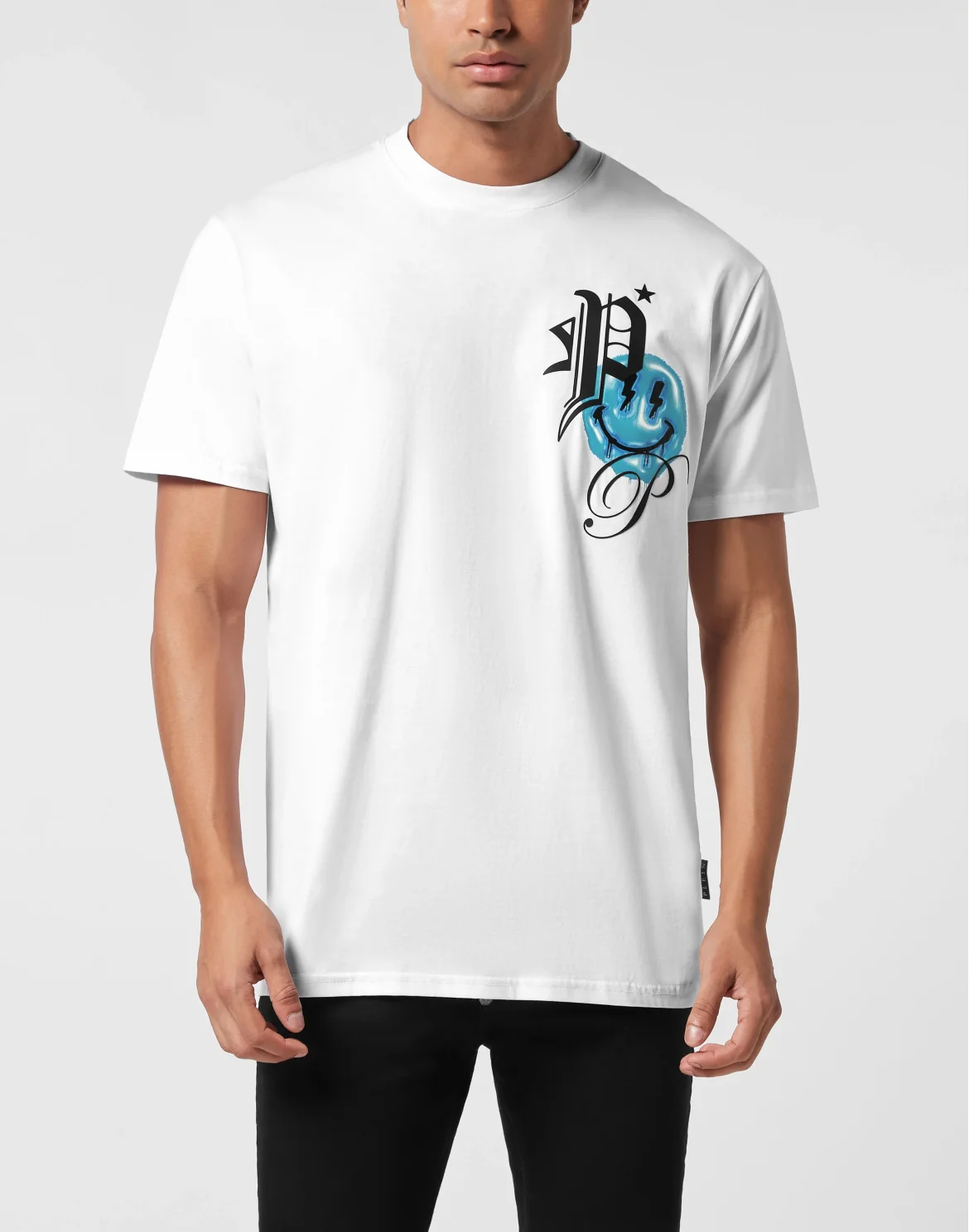 Round Neck T-Shirt Smile Balloon, цвет: Белый