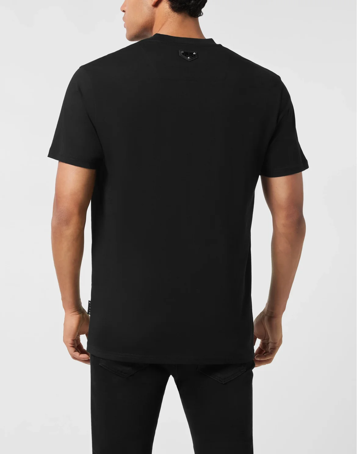 Round Neck T-Shirt Smile Balloon, цвет: Черный