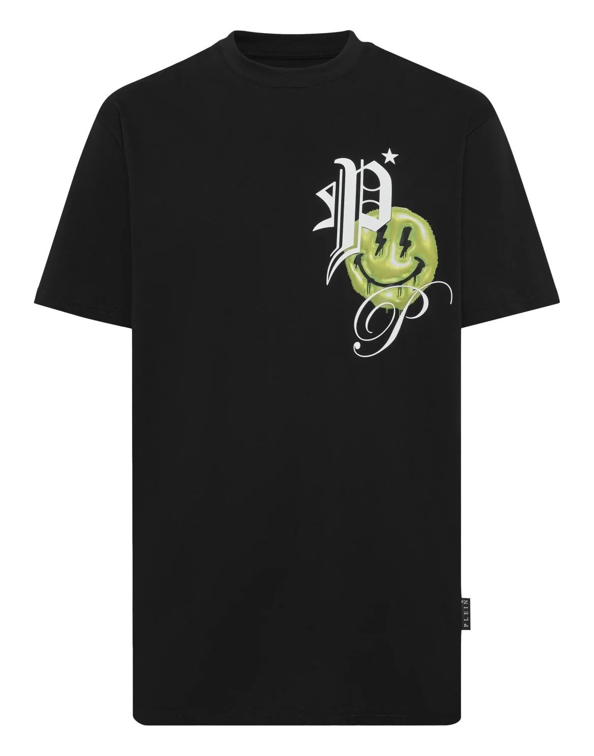 Round Neck T-Shirt Smile Balloon, цвет: Черный
