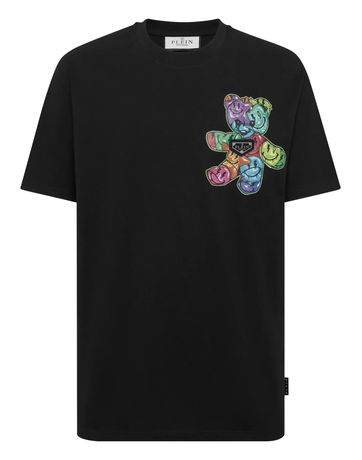 Round Neck T-Shirt Teddy Balloon, цвет: Черный