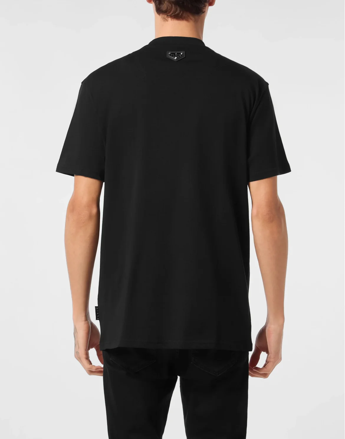 Round Neck T-Shirt 3D Teddy, цвет: Черный