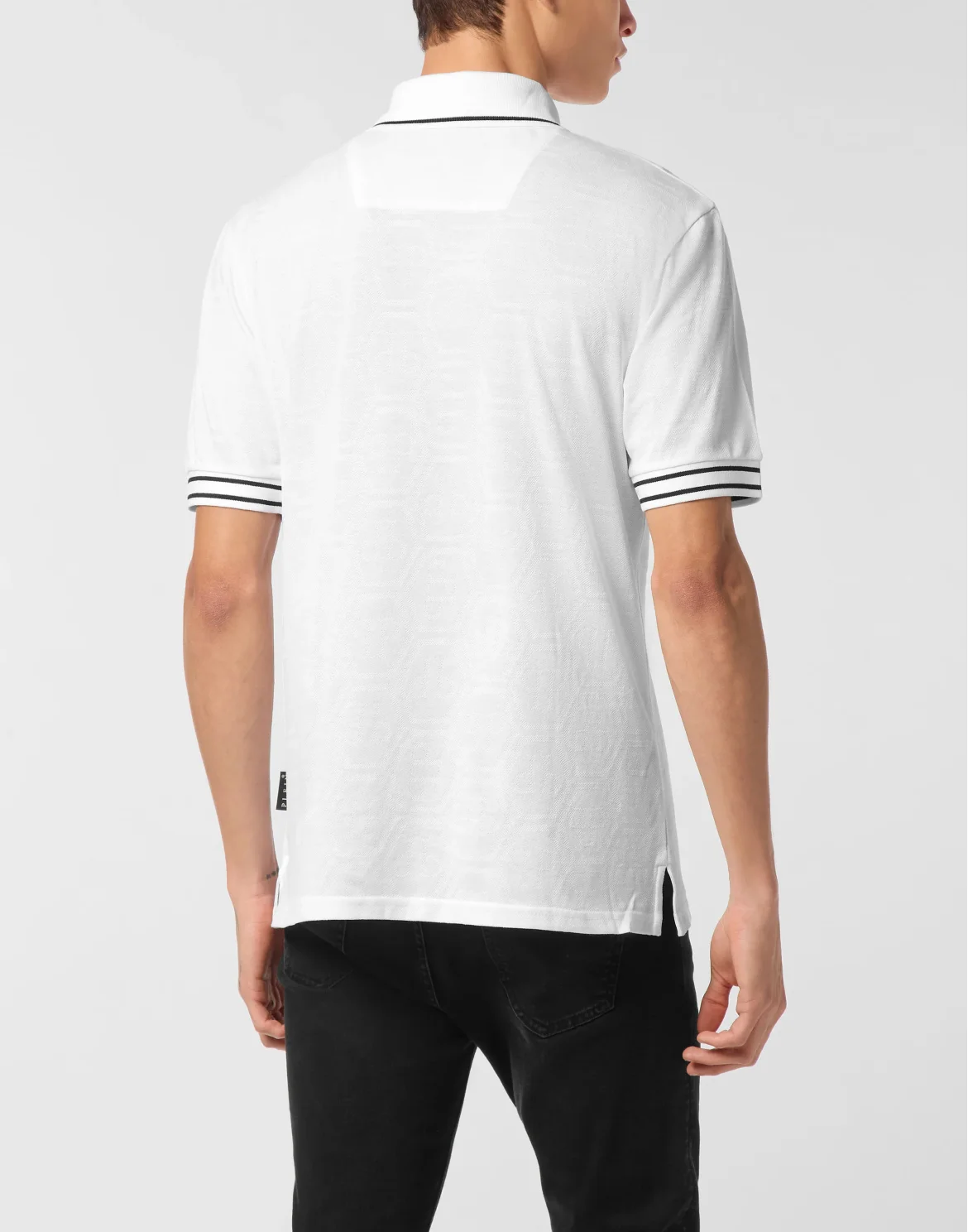 Jacquard Polo T-Shirt Monogram, цвет: Белый