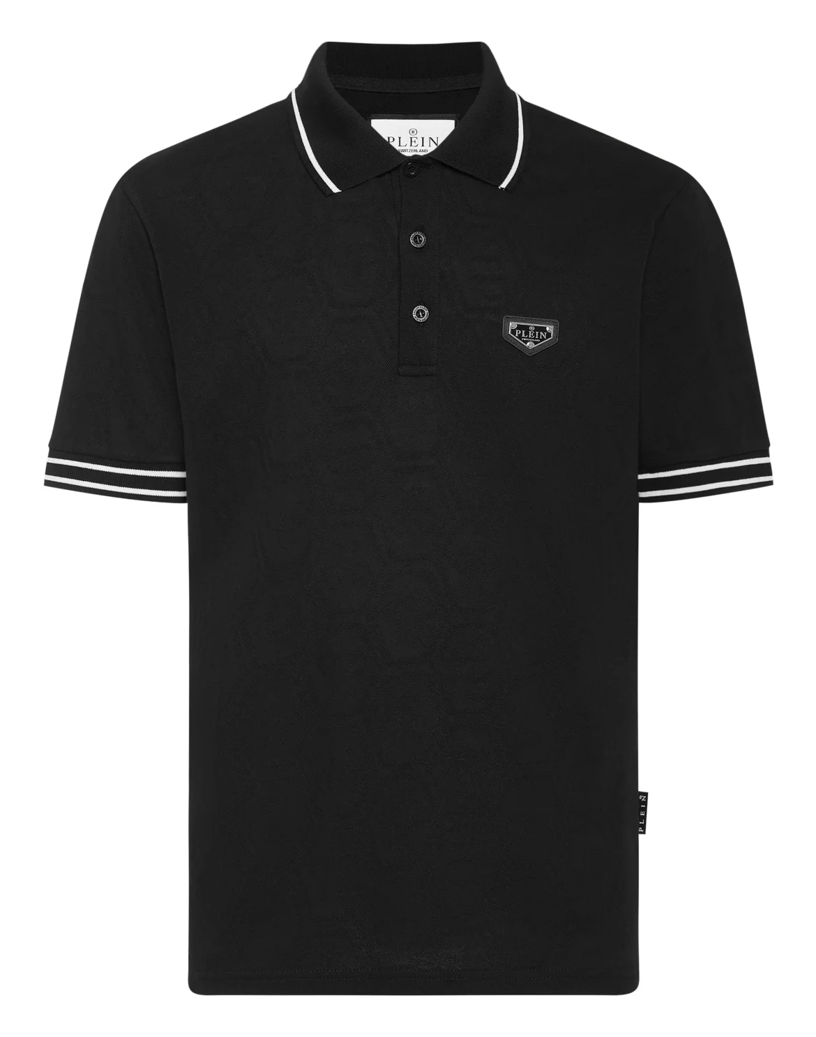 Jacquard Polo T-Shirt Monogram, цвет: Черный