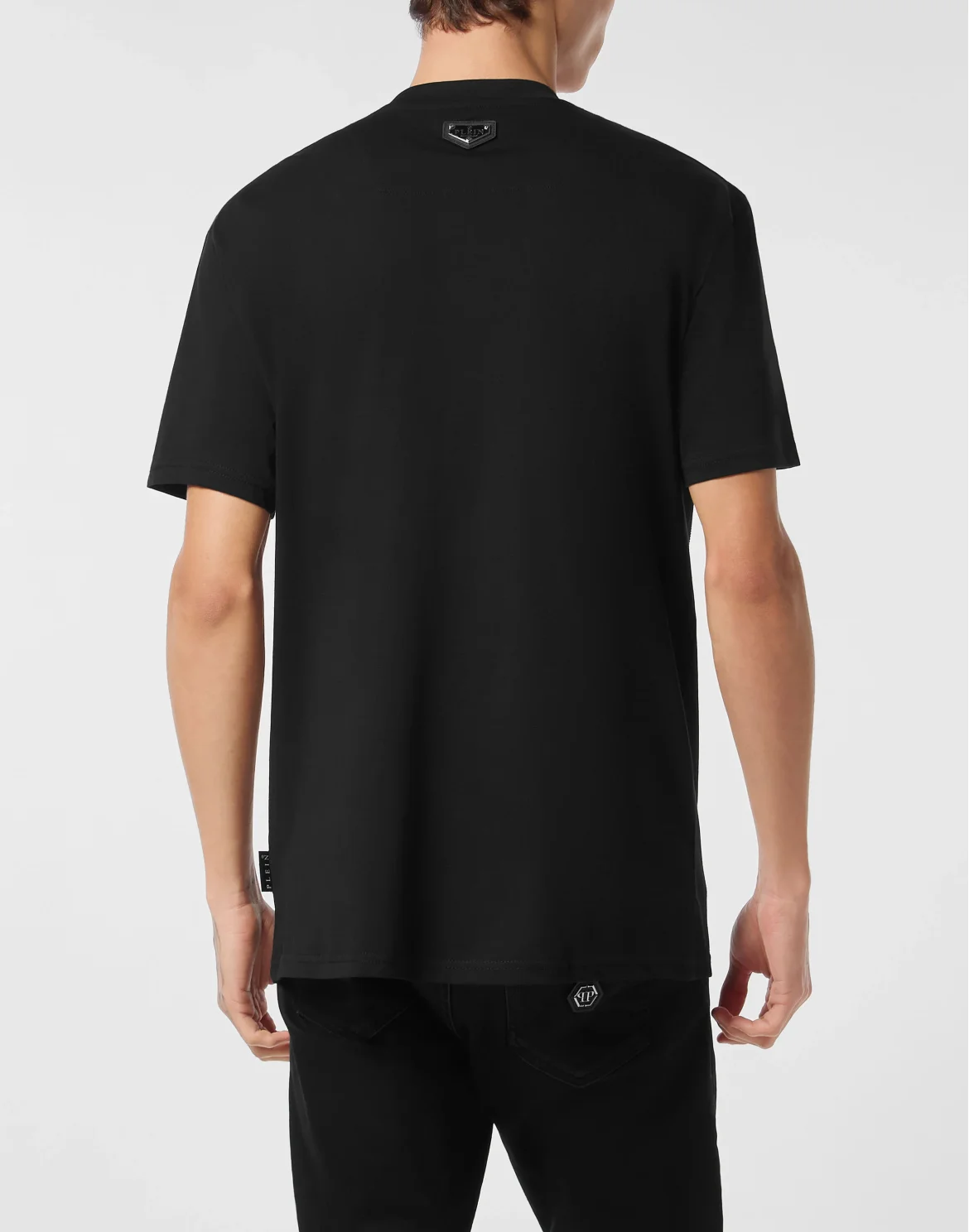 Round Neck T-Shirt Patch Plein Milan, цвет: Черный