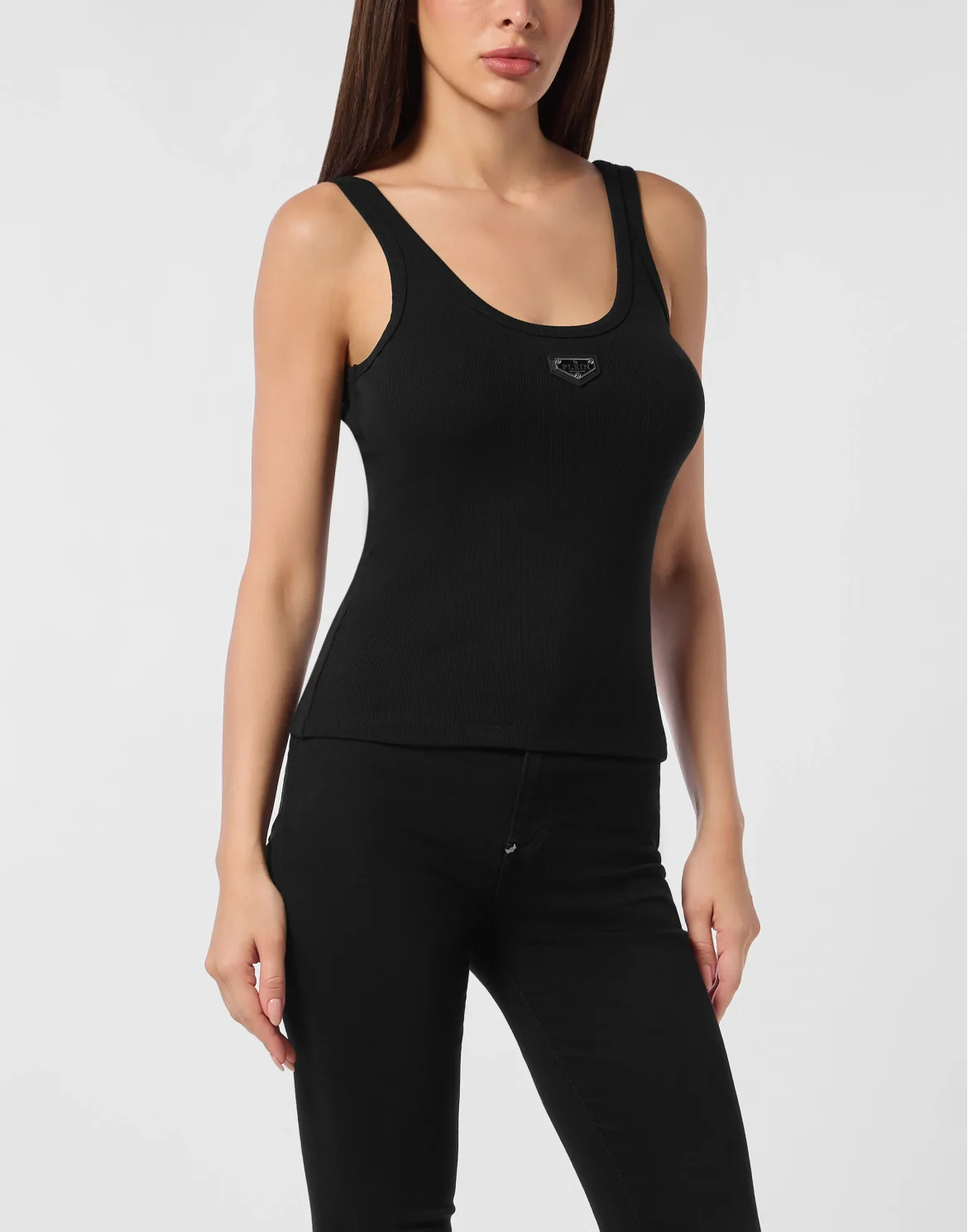 Rib Tanktop Placca, цвет: Черный