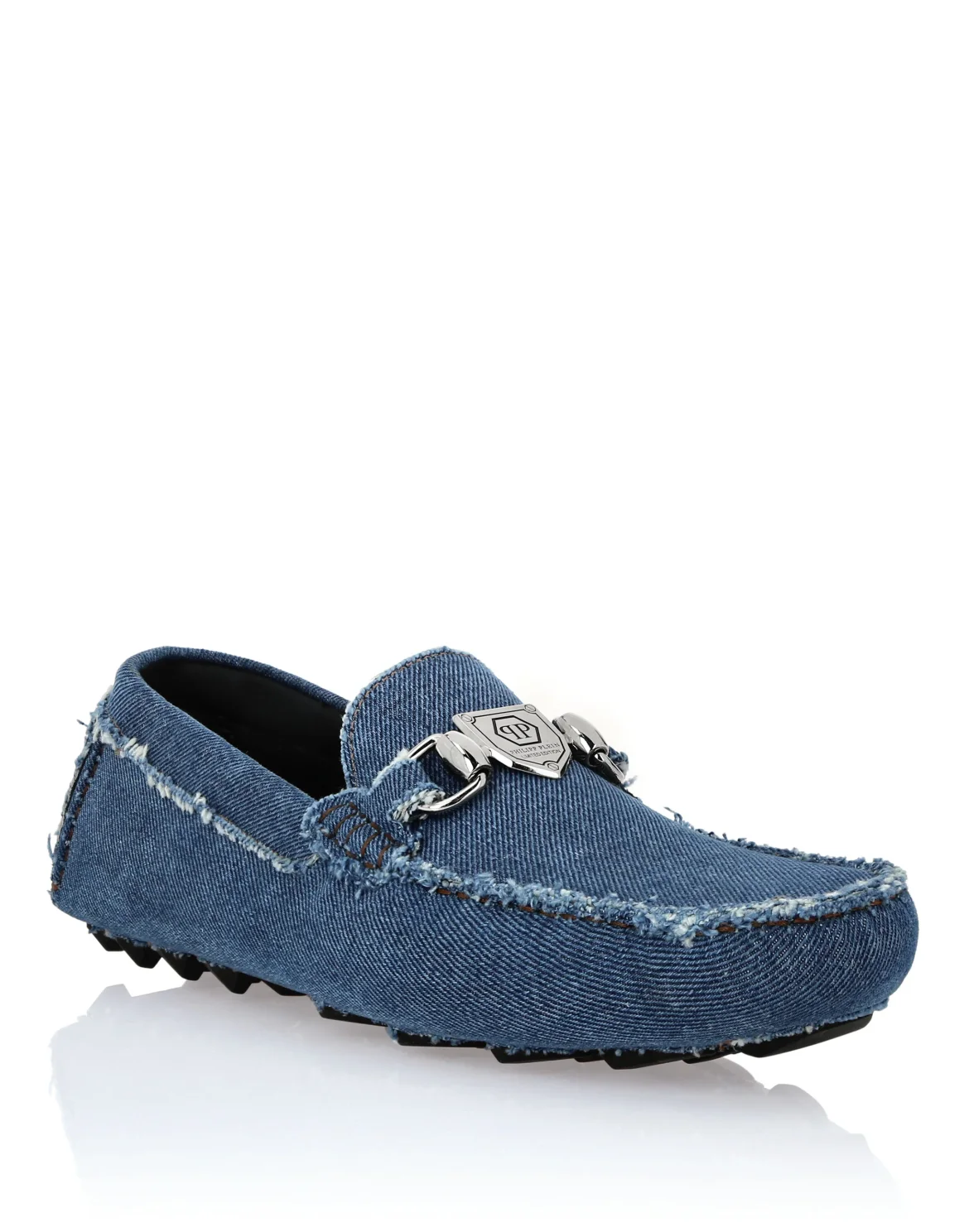 Driver Denim Moccasins, цвет: Синий