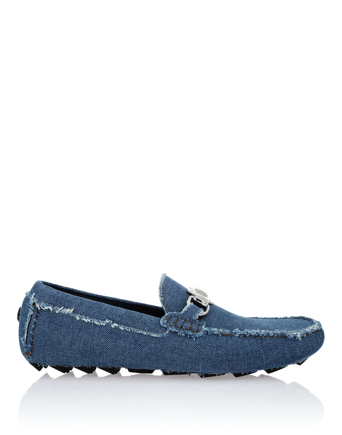 Driver Denim Moccasins, цвет: Синий