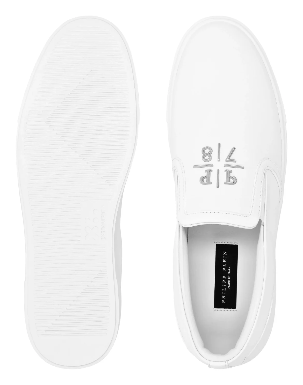 Nappa Leather Slip On Triangle Logo, цвет: Белый