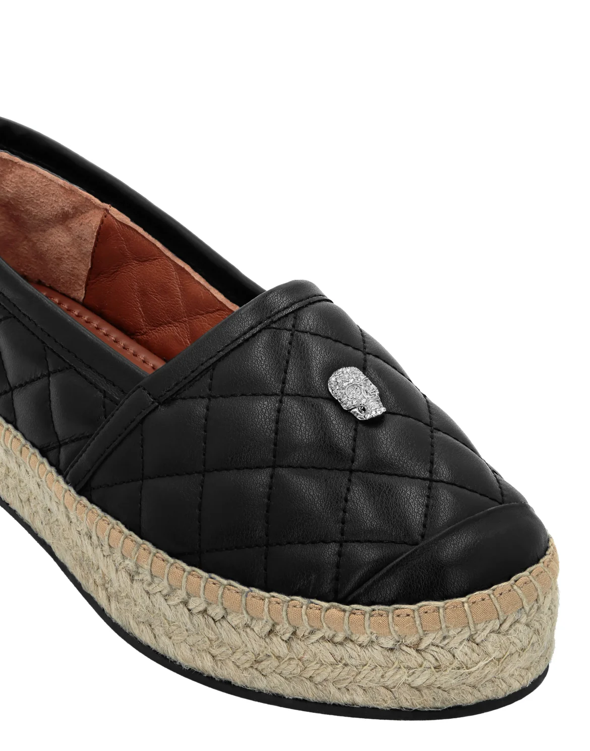 Espadrillas Matelasse Skull, цвет: Черный