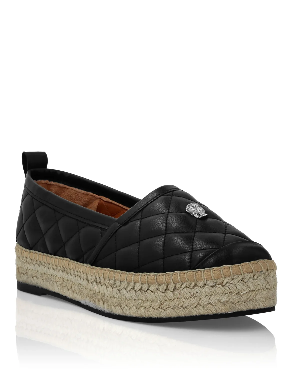 Espadrillas Matelasse Skull, цвет: Черный