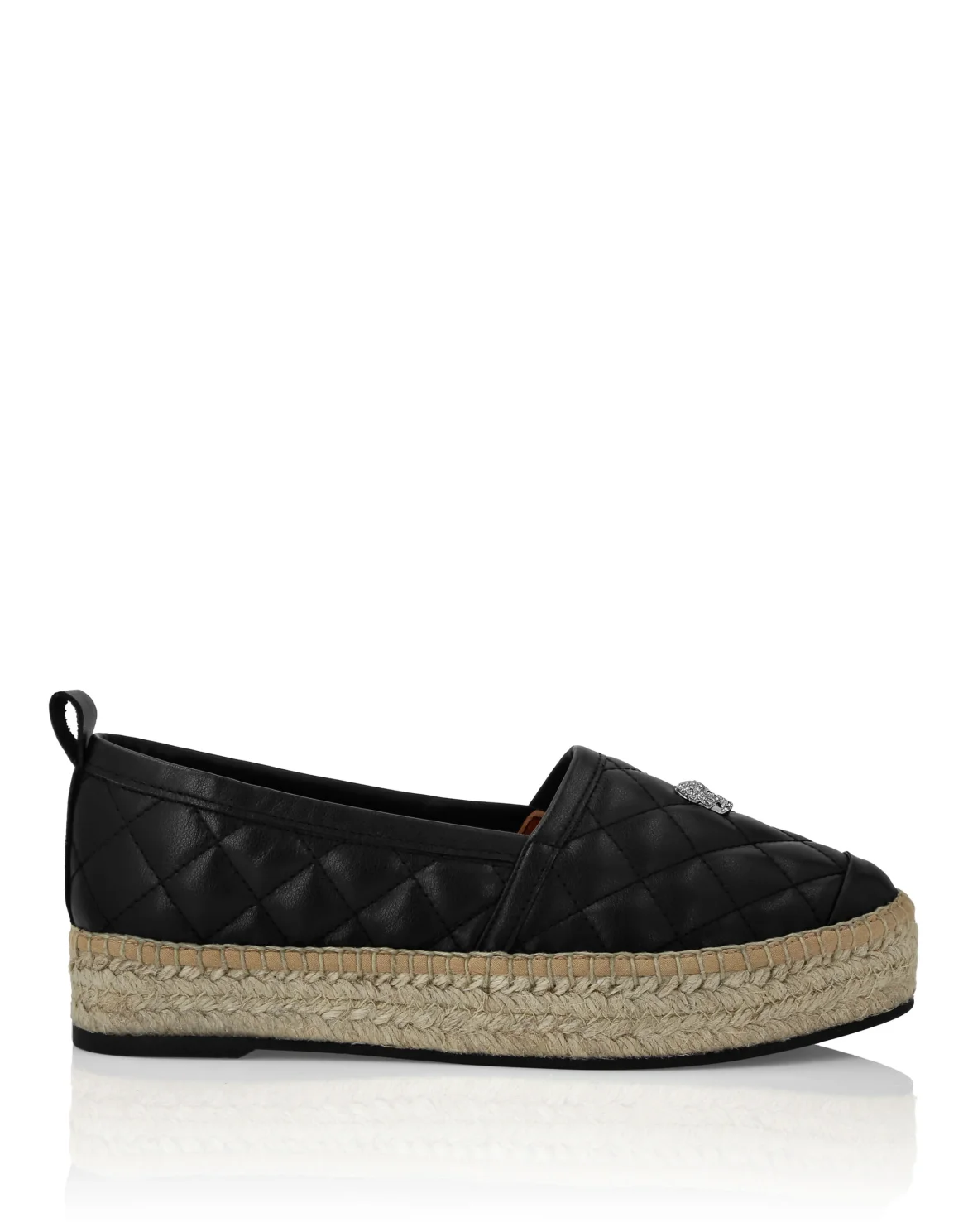 Espadrillas Matelasse Skull, цвет: Черный
