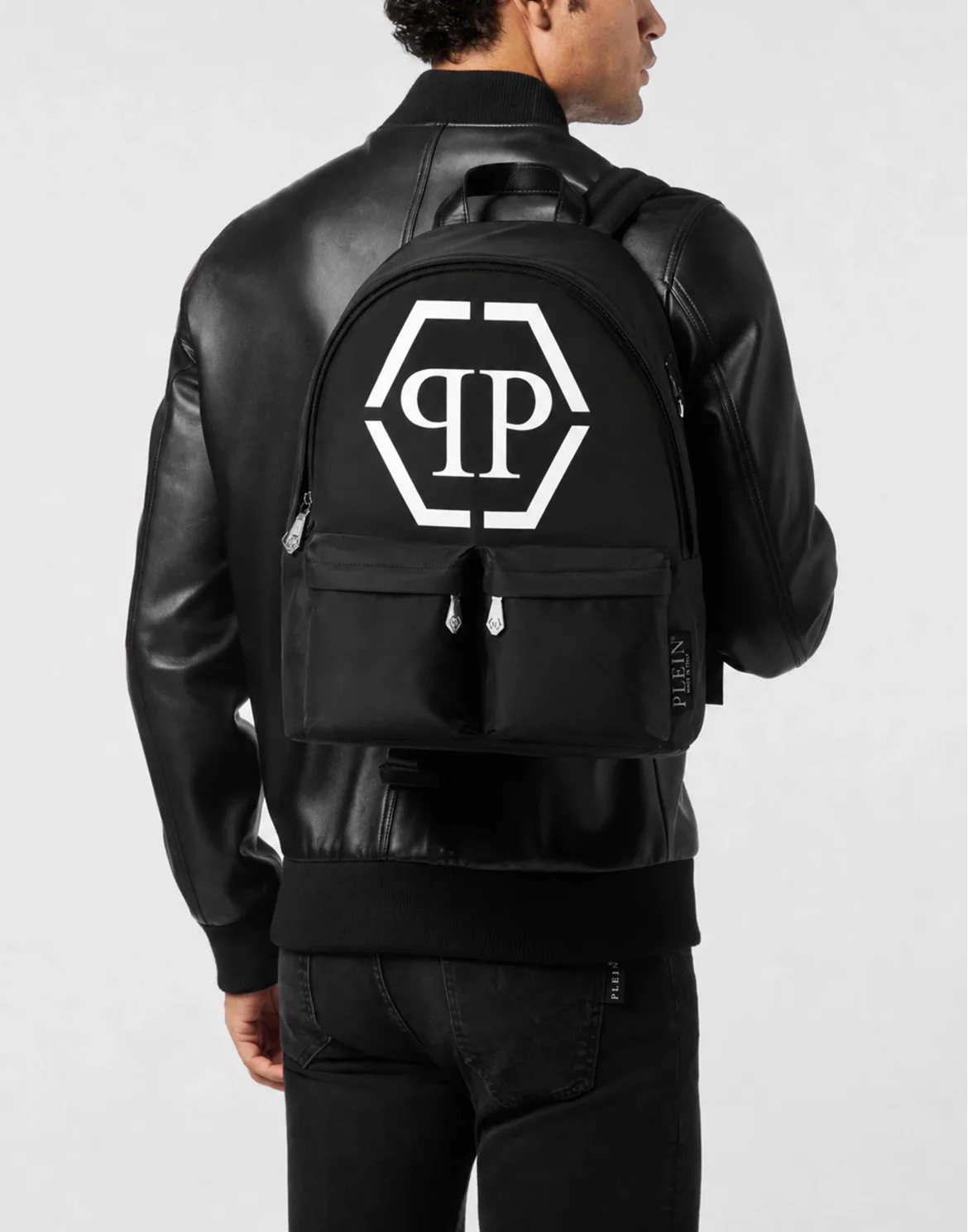 Nylon Backpack Hexagon, цвет: Черный