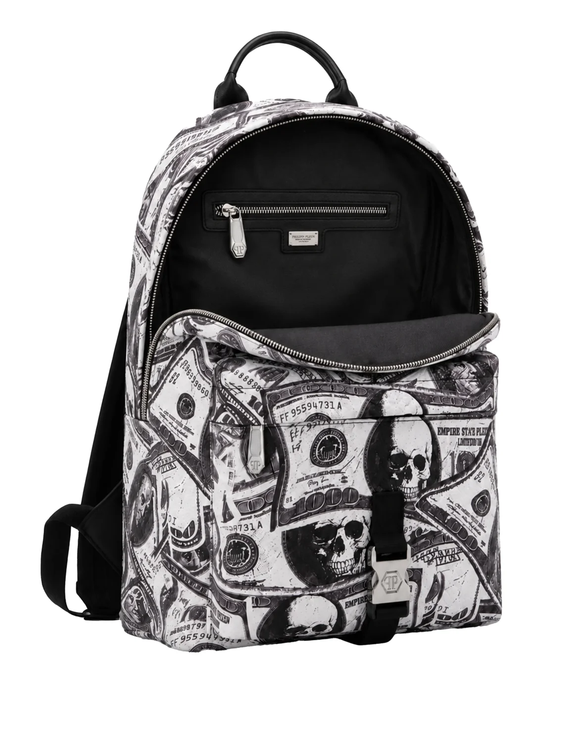 Leather Backpack All Over Dollar Plein, цвет: Белый