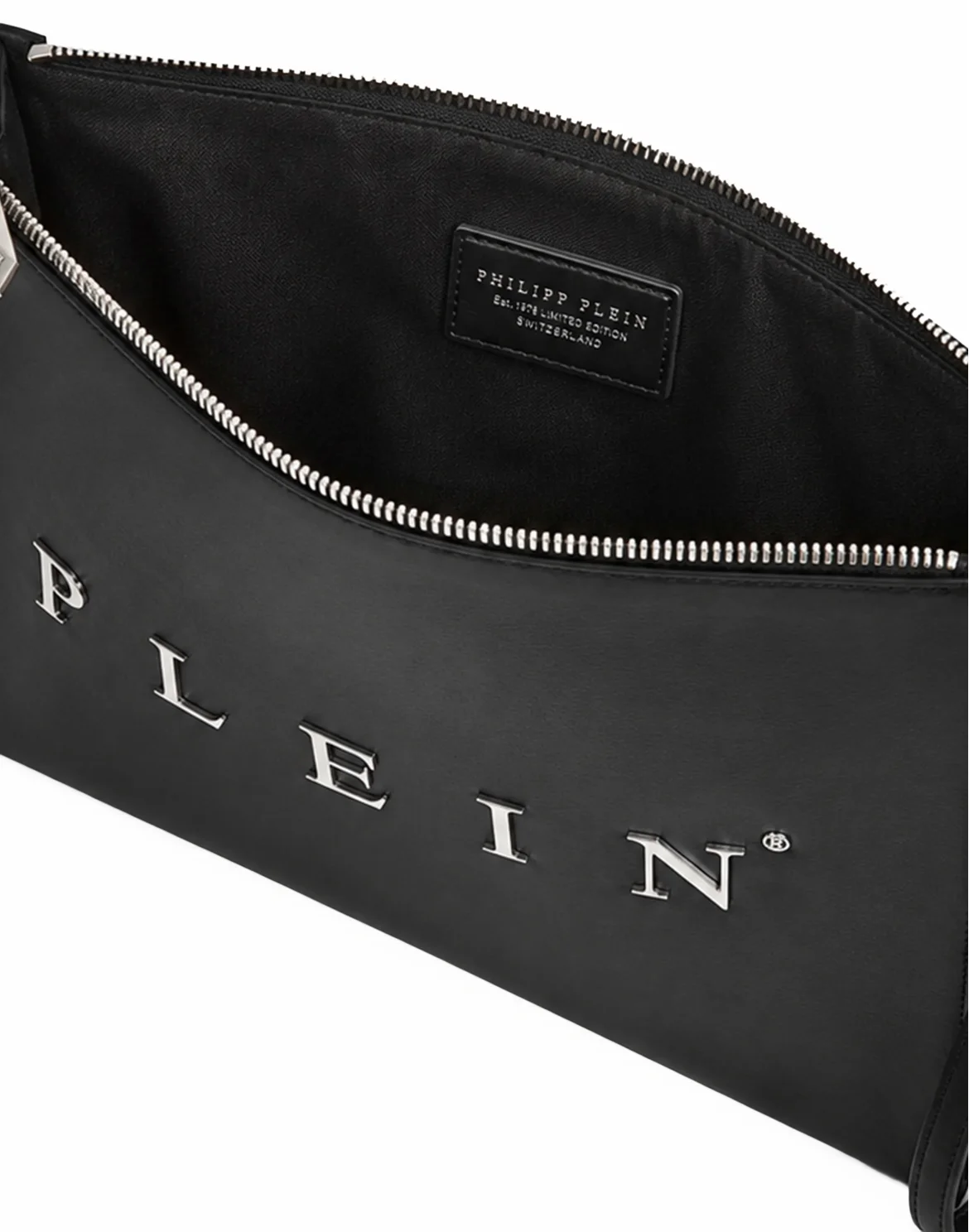 Nappa Clutch Bag Logo Plein, цвет: Черный