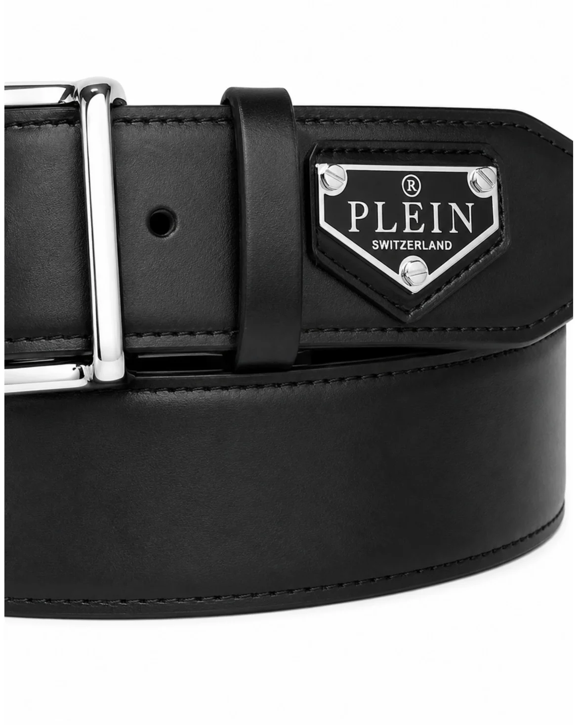 Leather Belt Triangle, цвет: Черный