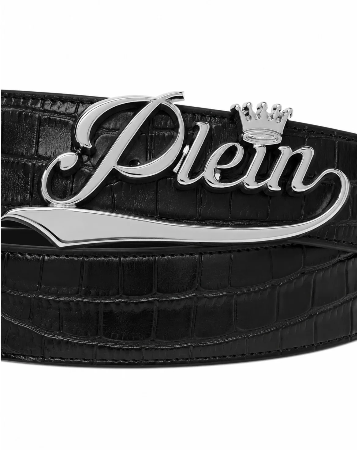 Leather Belt King Plein Cocco, цвет: Черный