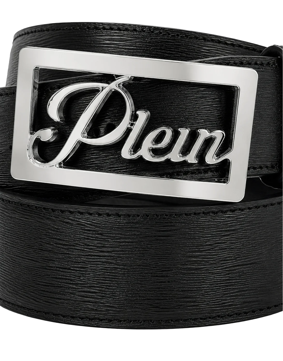 Saffiano Leather Belt, цвет: Черный